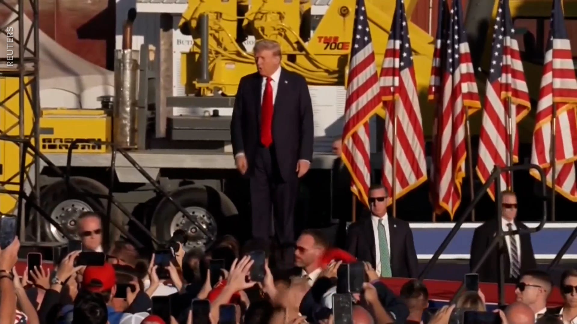 75537423007-clean Trump returns to Butler after shooting, declares 'I will never yield'