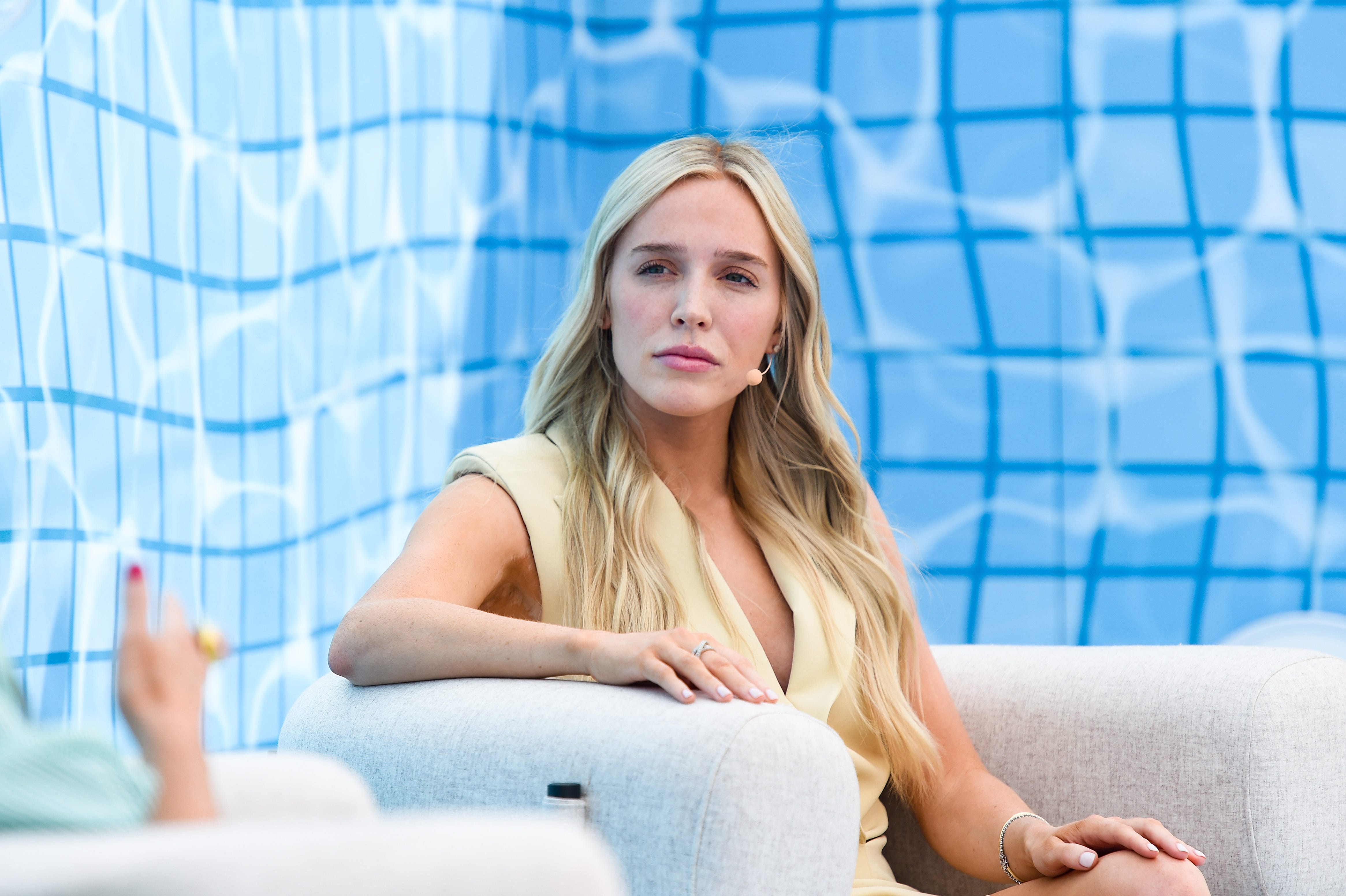 Call Her Daddy Host, Creator and Executive Producer, Alex Cooper participating in The Art of The Interview session at Spotify Beach on June 20, 2023 in Cannes, France.