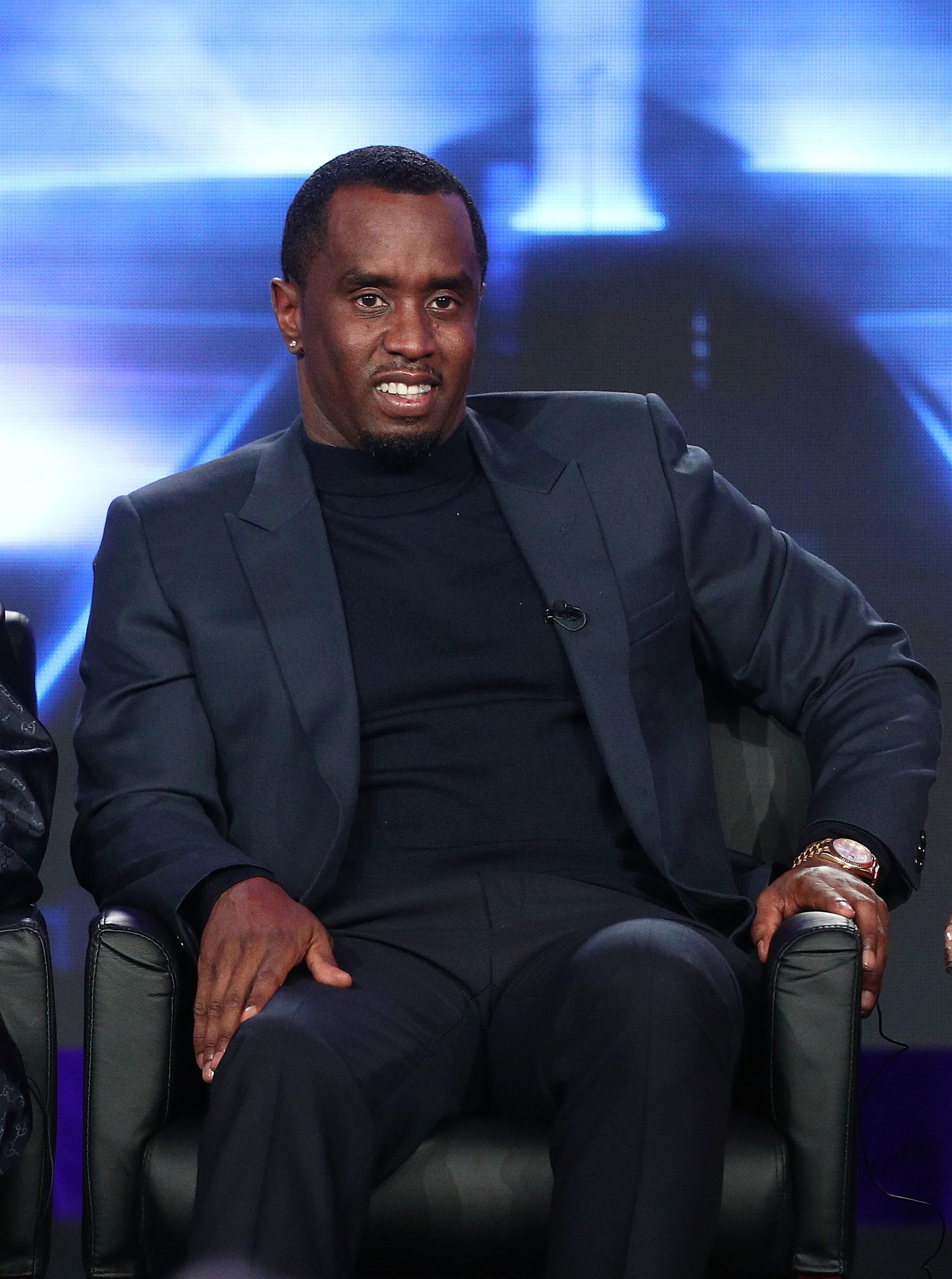 PASADENA, CA - JANUARY 04: Panelist Sean 'Diddy' Combs of the television show The Four speaks onstage during the FOX portion of the 2018 Winter Television Critics Association Press Tour at The Langham Huntington, Pasadena on January 4, 2018 in Pasadena, California. (Photo by Frederick M. Brown/Getty Images)