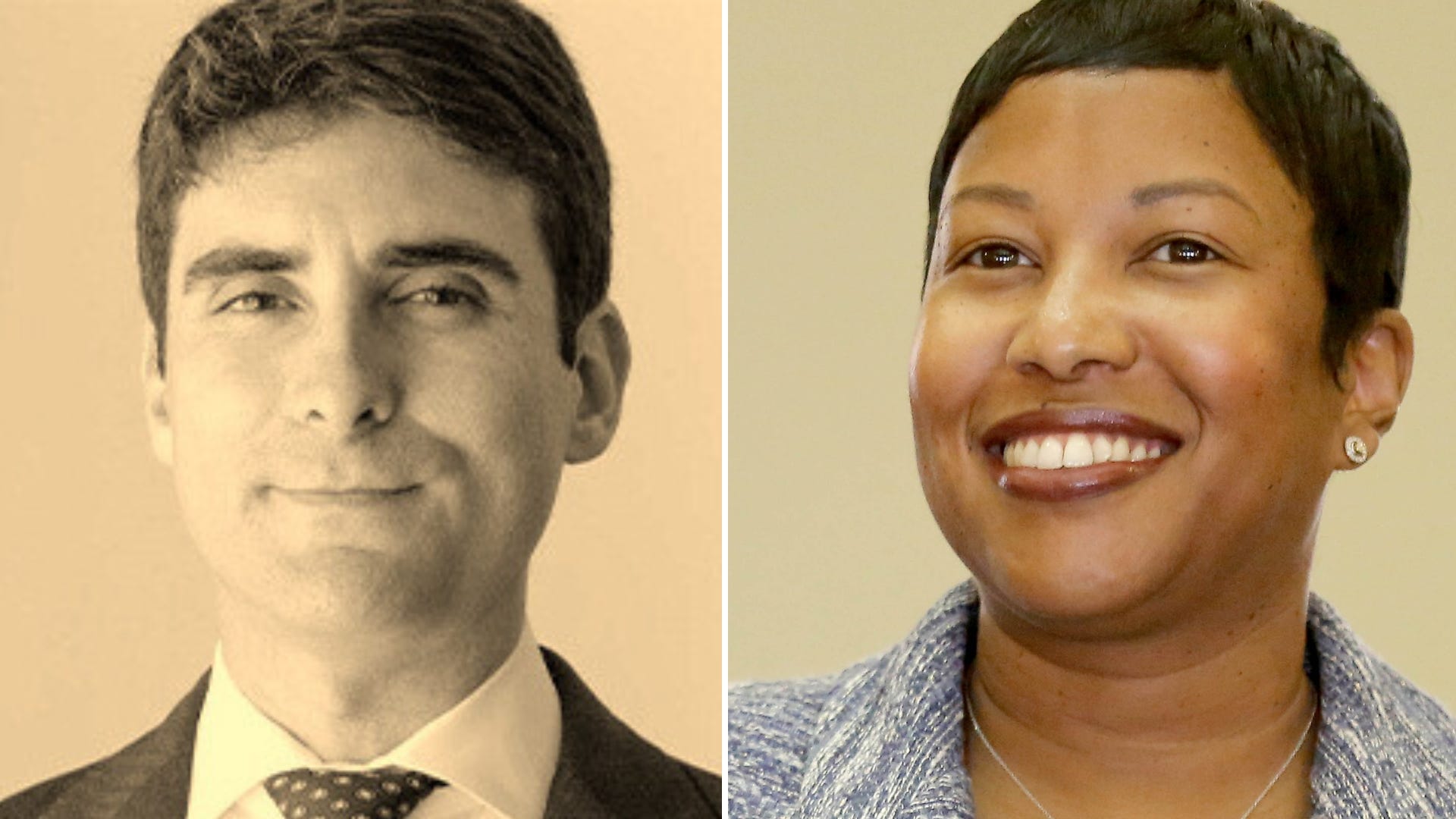 State Attorney hopefuls Sam Stern, a Republican, and Alexcia Cox, a Democrat.