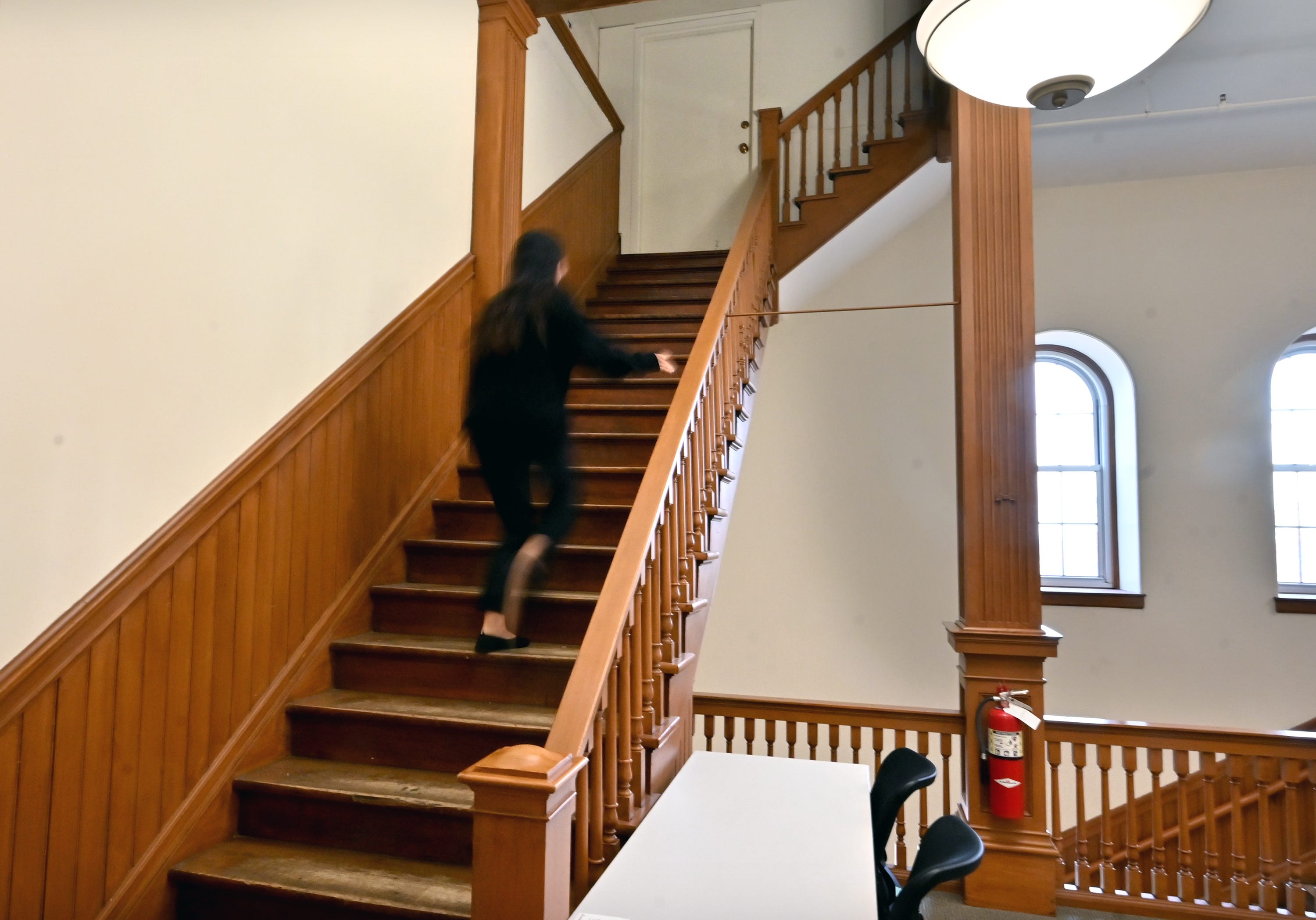 Stairway to the Holy Cross "Exorcism Room".
