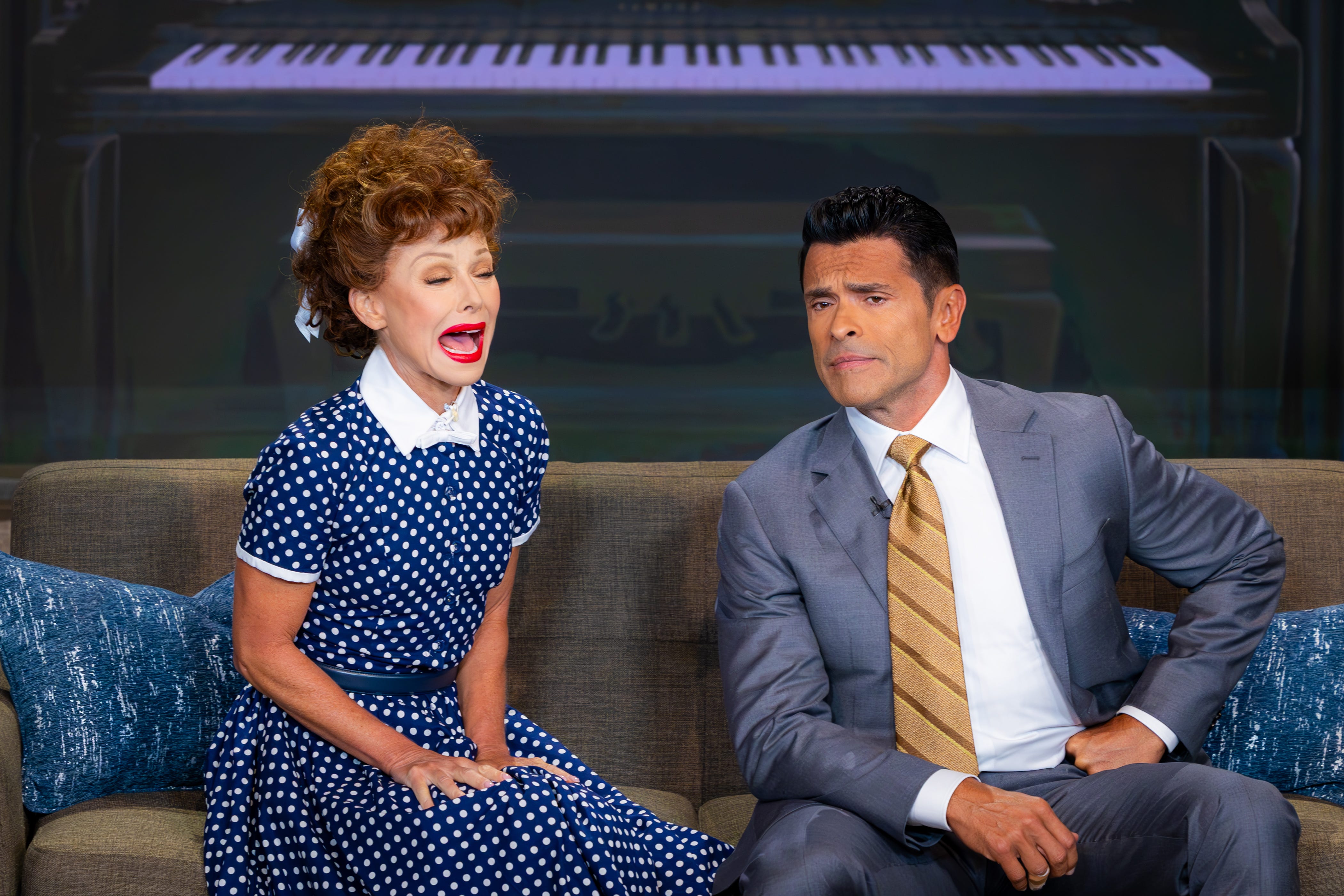 We love Lucy and Ripa dressed the housewife with dreams of stardom, opposite Consuelos, Ricky Ricardo.
