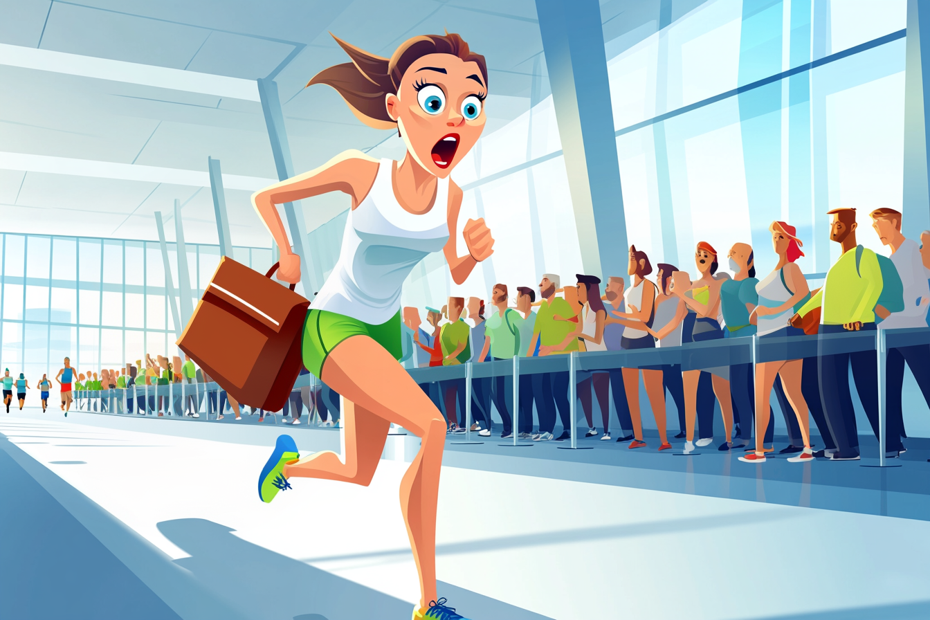 Running Through the Airport