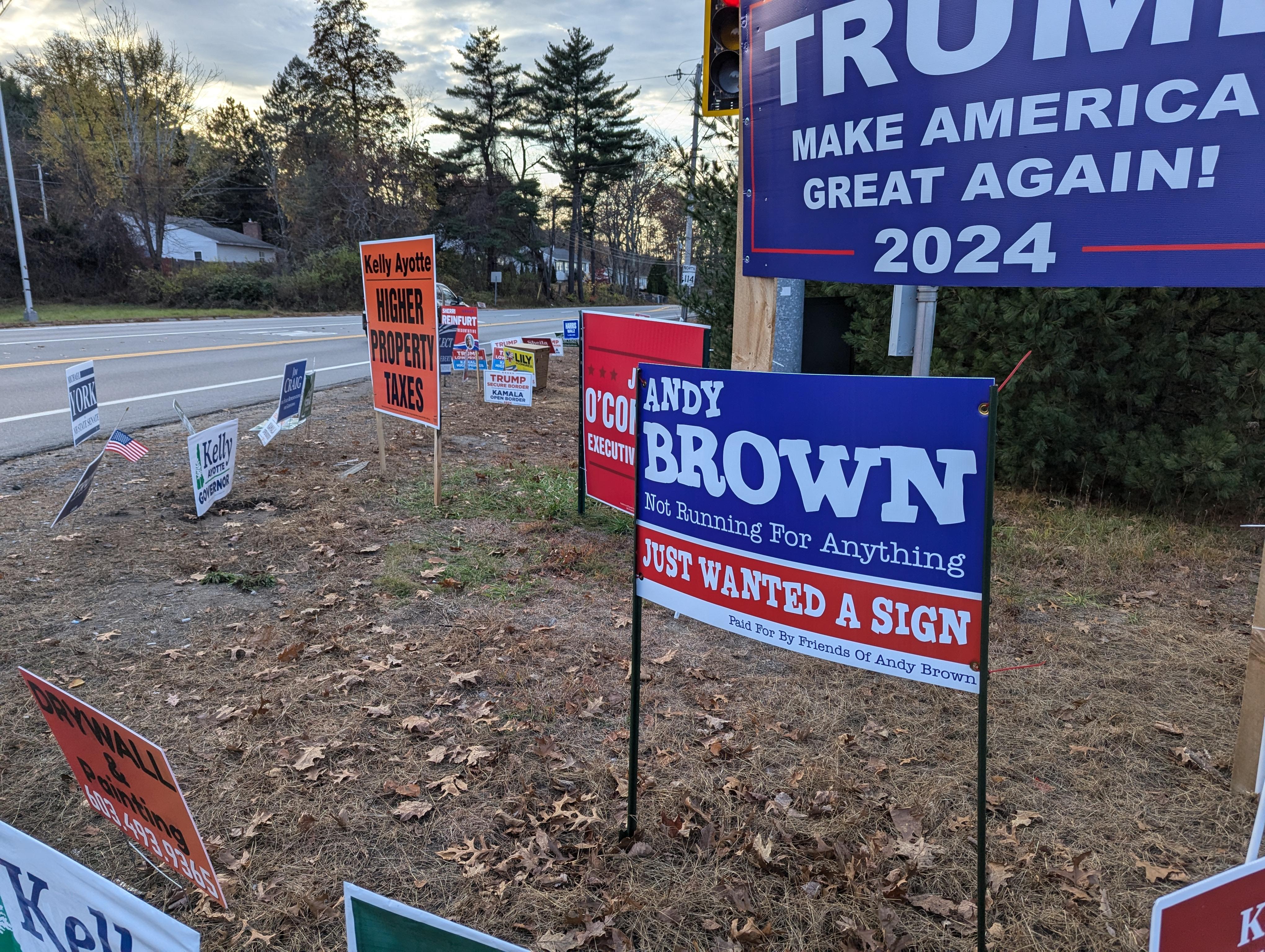 Andy Brown's campaign sign