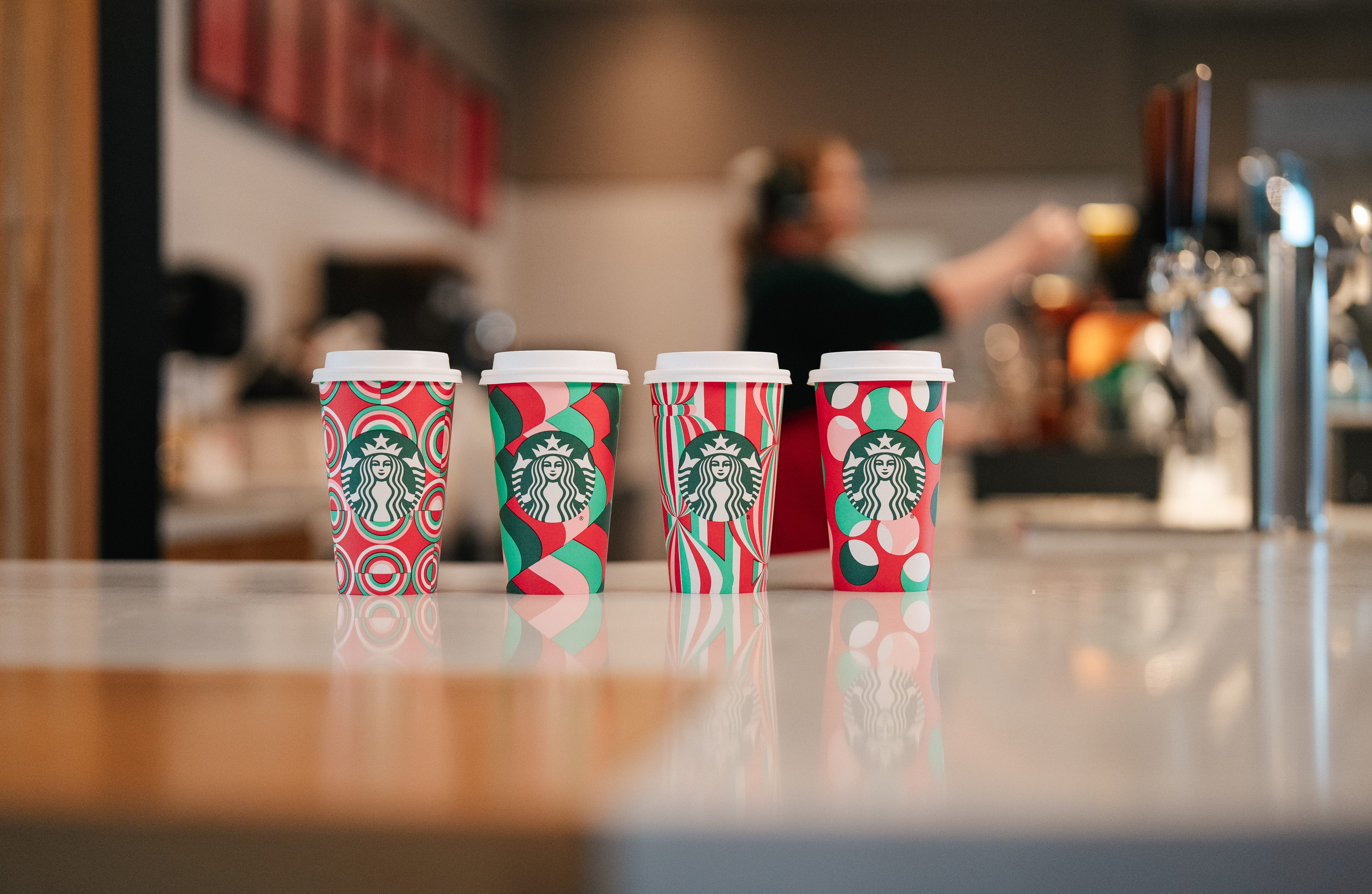 Starbucks unveil their holiday cups for the 2024 season.