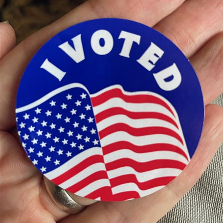 A 2024 'I voted' sticker from Pennsylvania
