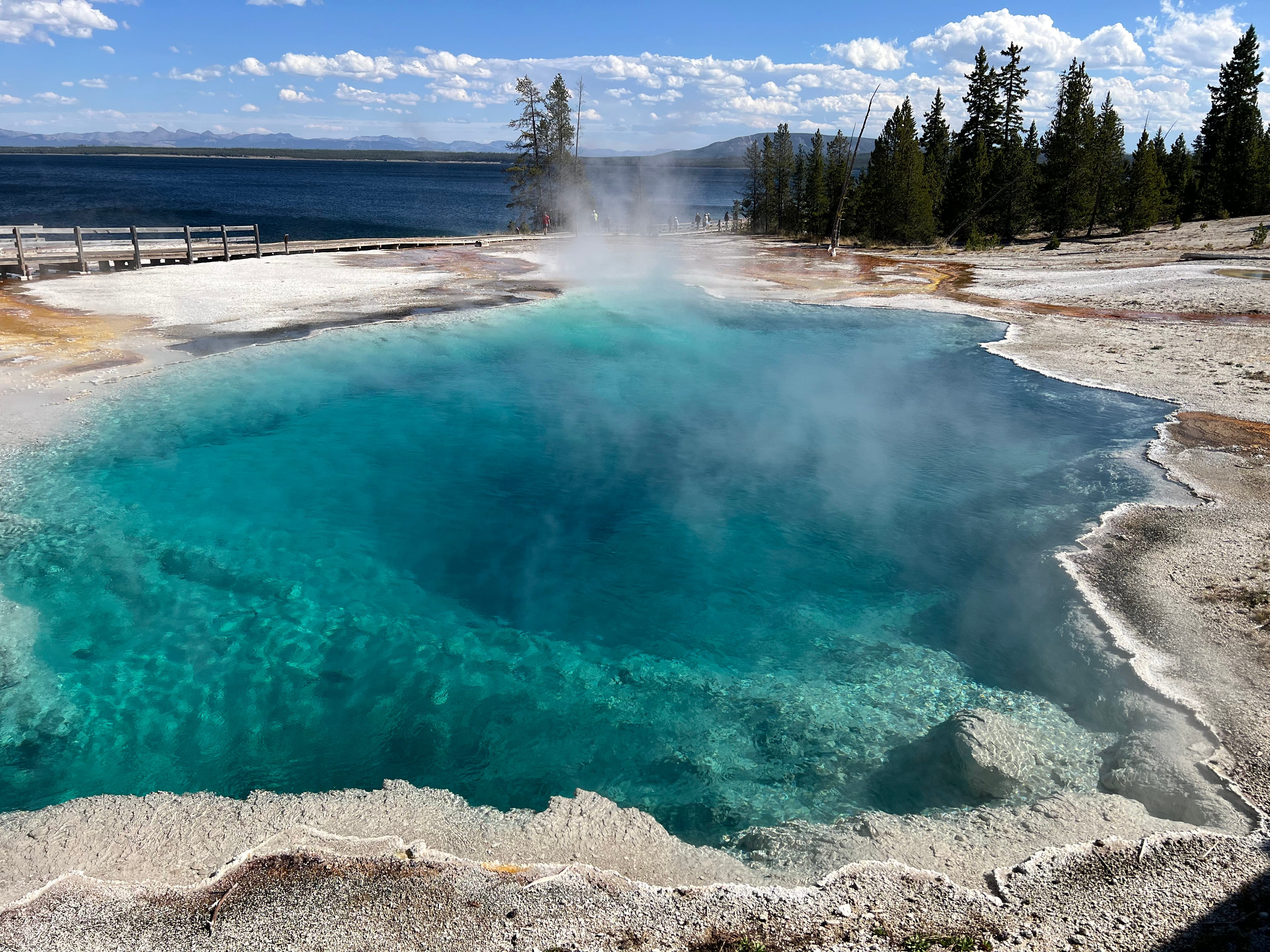 The colors in West Thumb Geyser Basin are unreal.