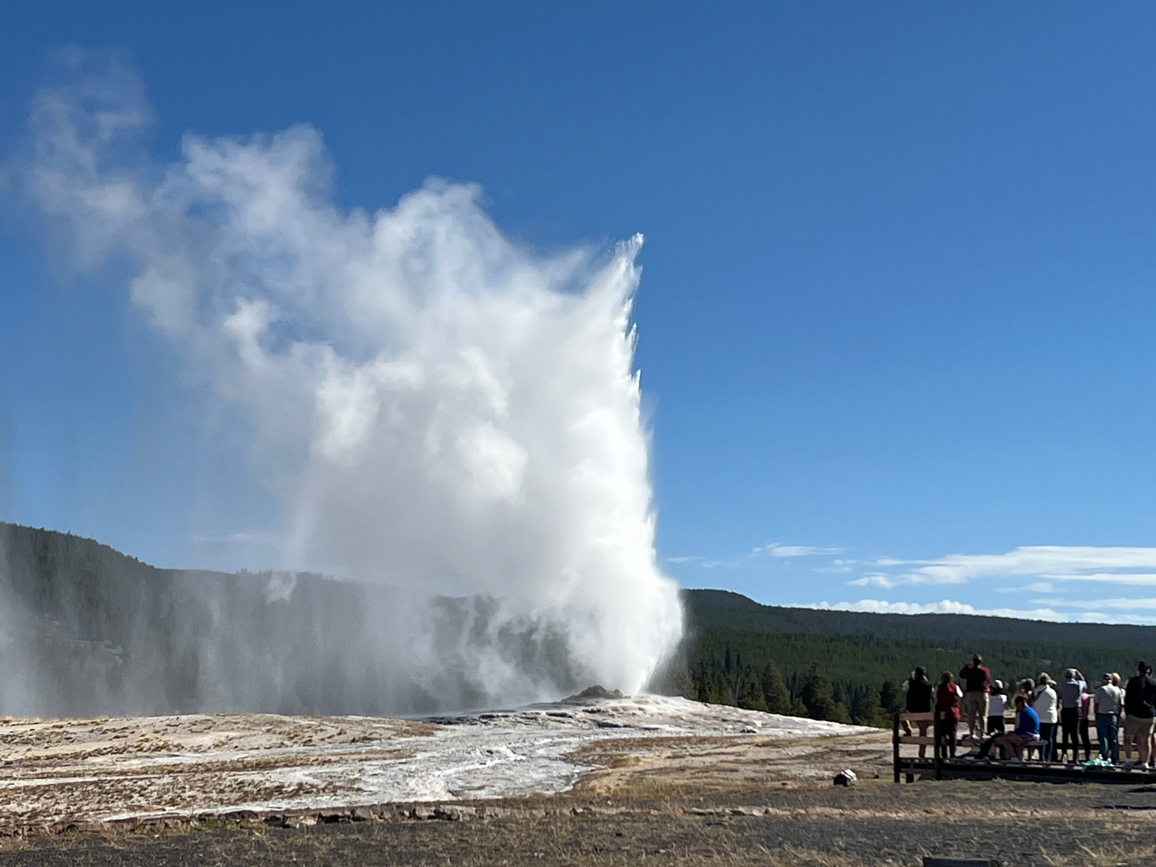 Old Faithful continues to wow Yellowstone visitors.