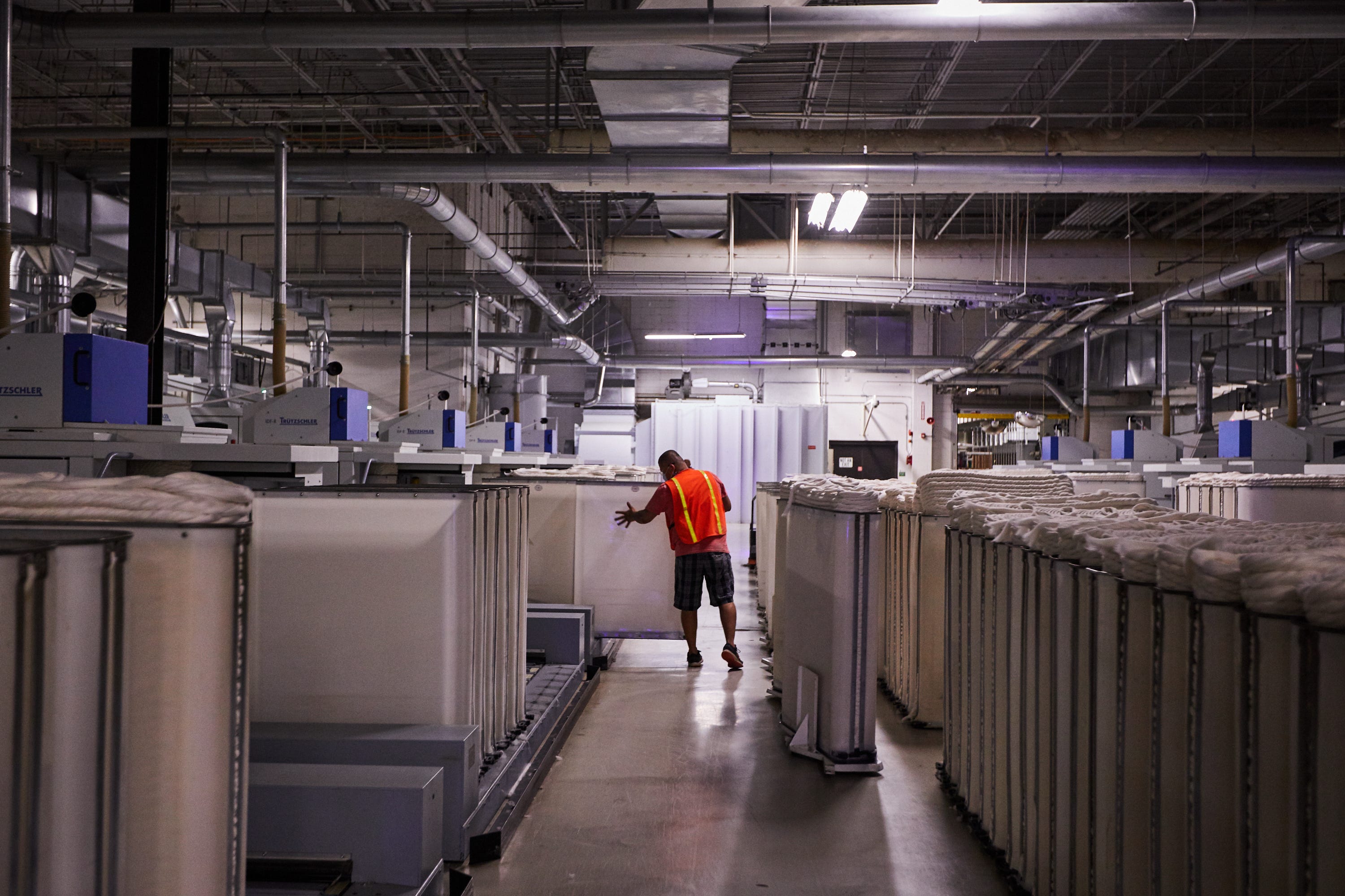 Inside one of American Giant's manufacturing facilities.