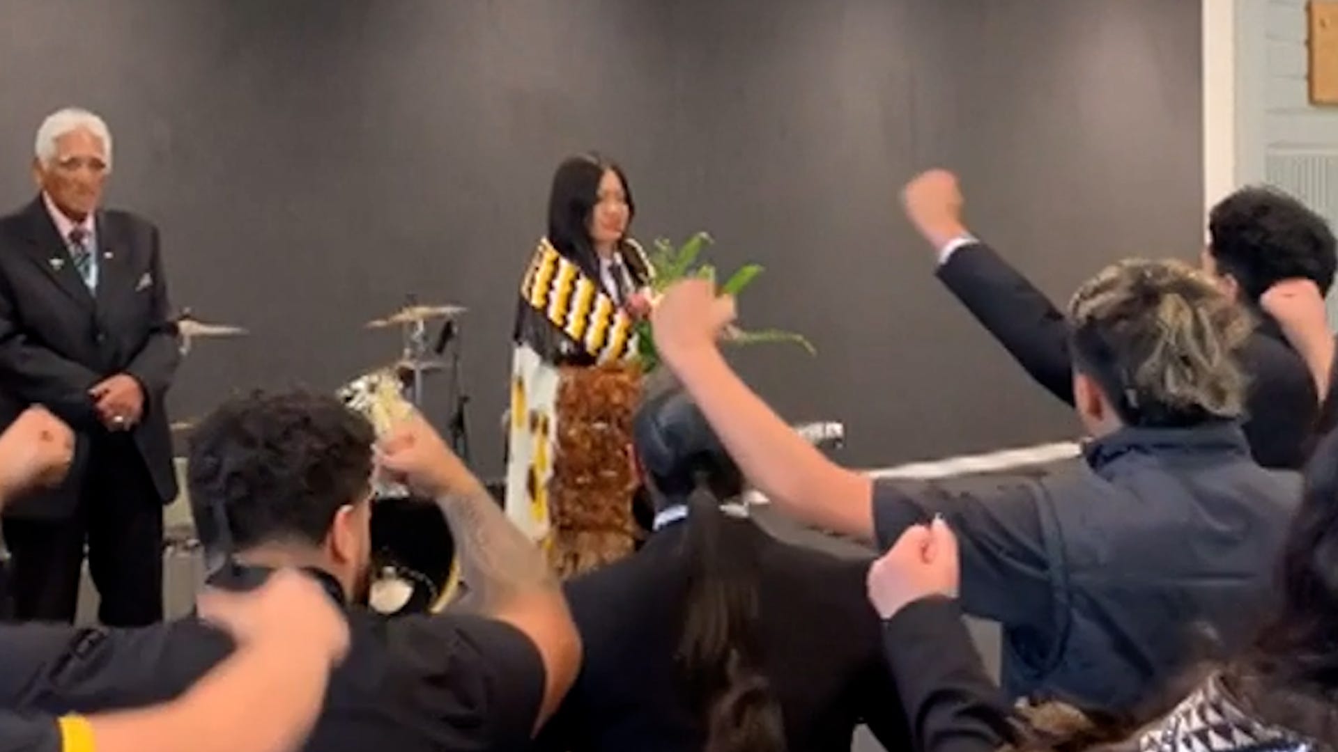 After Naomi Sai Antiporta was named Valedictorian at her school in Bay of Plenty, New Zealand, her classmates paid tribute by dancing the Haka.