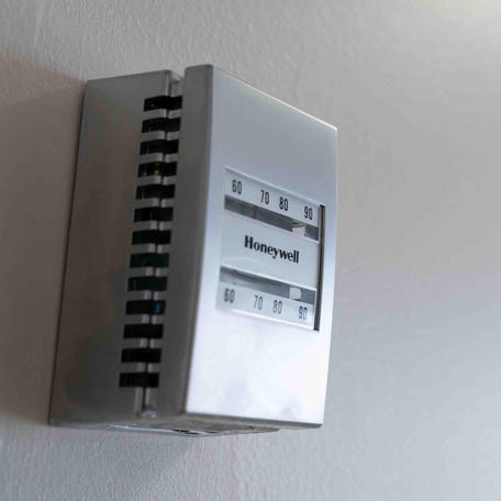A thermostat set to more than 75 degrees will help lessen energy bills.