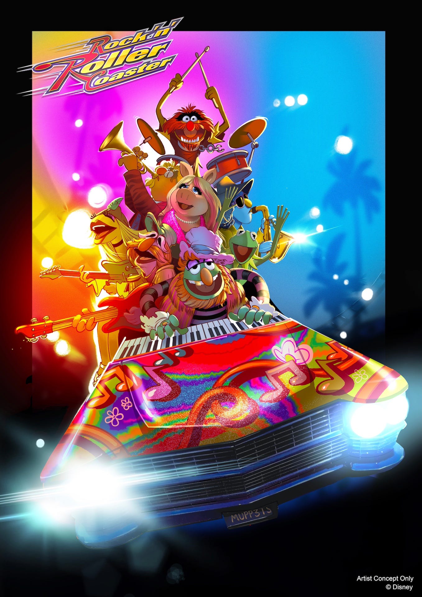 The Muppets will join Rock 'n' Roller Coaster.