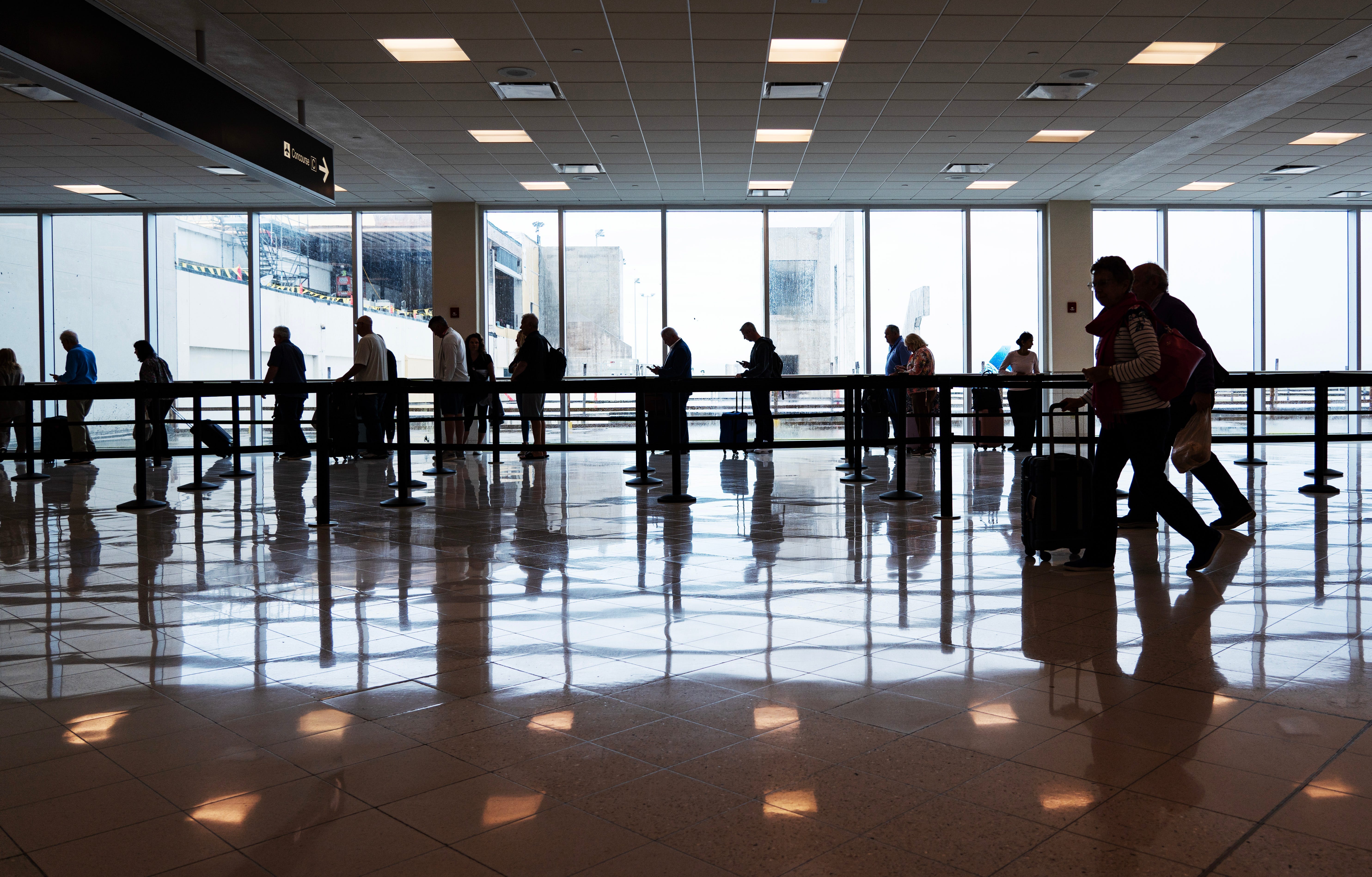 Travelers at Southwest Florida International Airport on Wednesday, Nov. 20, 2024.