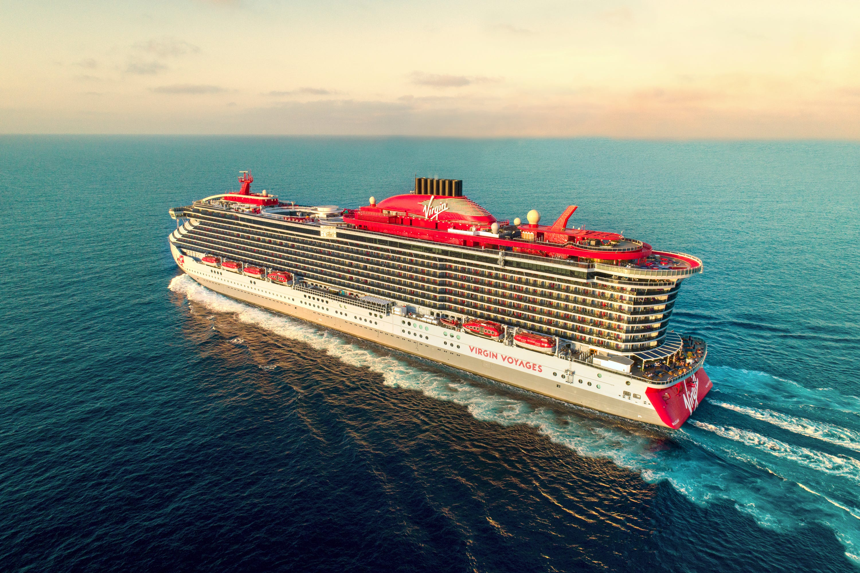 Virgin Voyages' Valiant Lady ship.