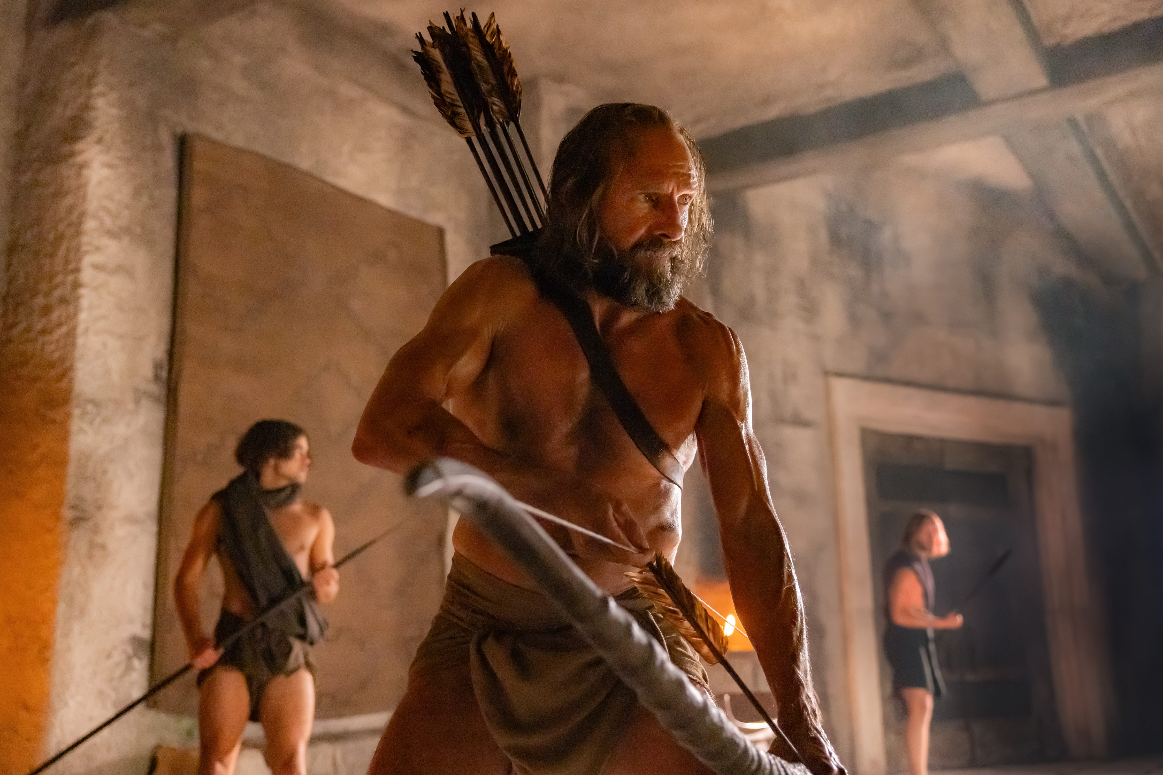 After travels and adventures coming home from the Trojan War, Odysseus (Ralph Fiennes) finds drama when he returns home to Ithaca in "The Return."