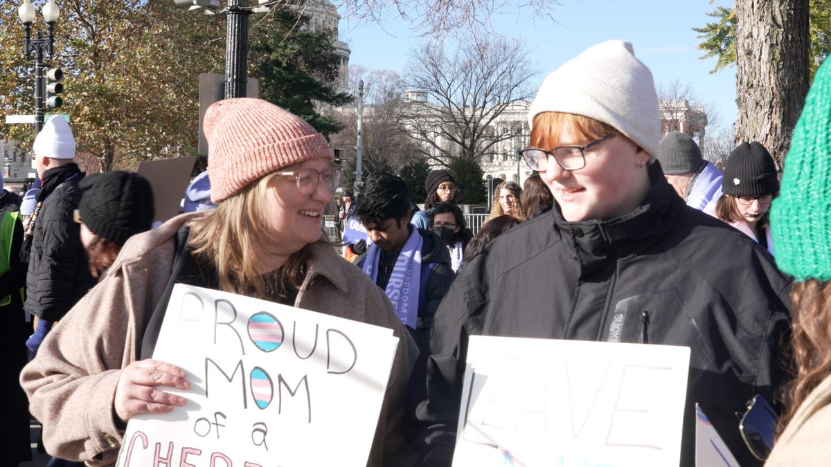 Families speak out for transgender youth at Supreme Court