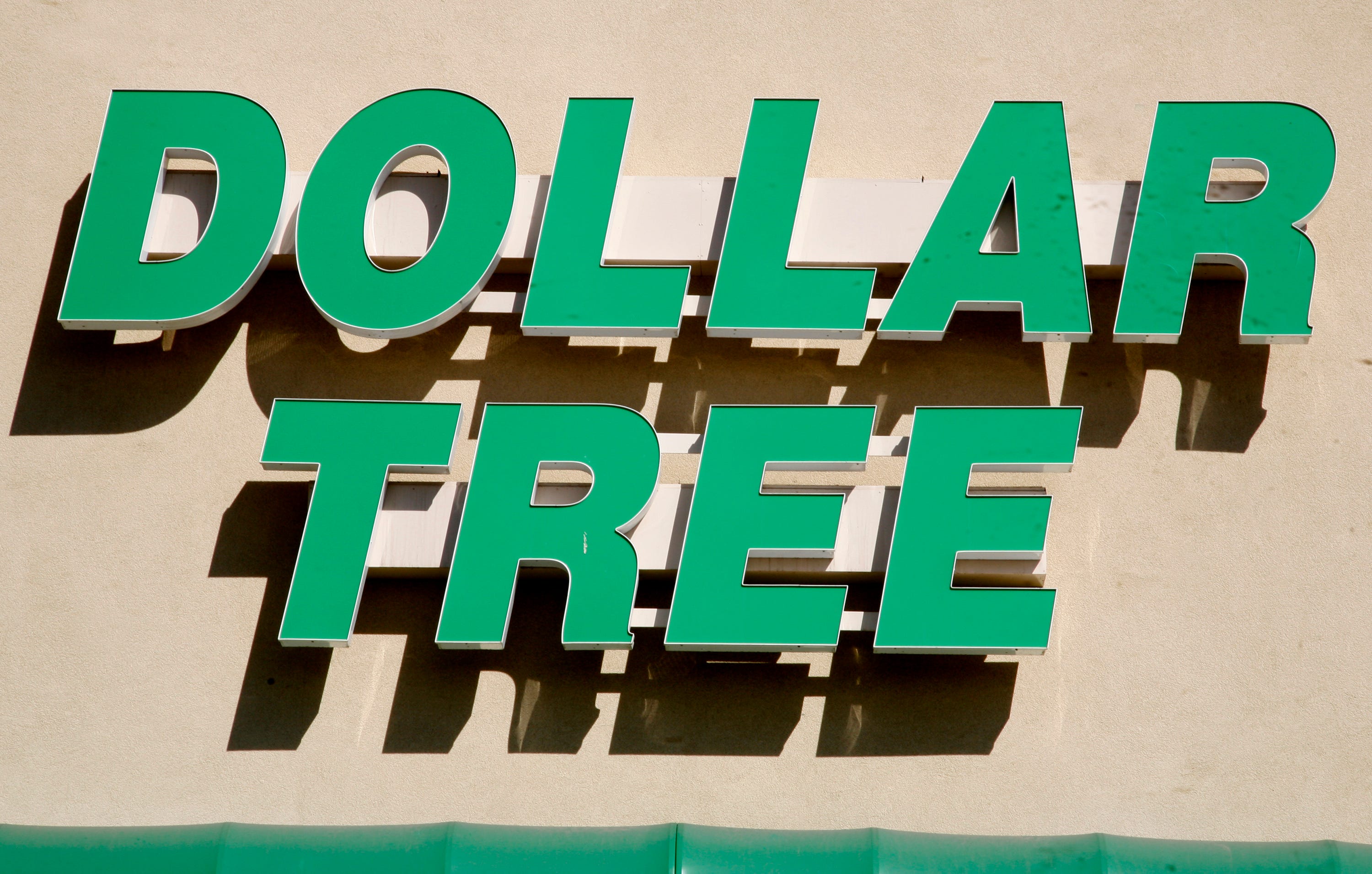 The Dollar Tree logo is seen outside a store in Arvada, Colorado February 25, 2009.