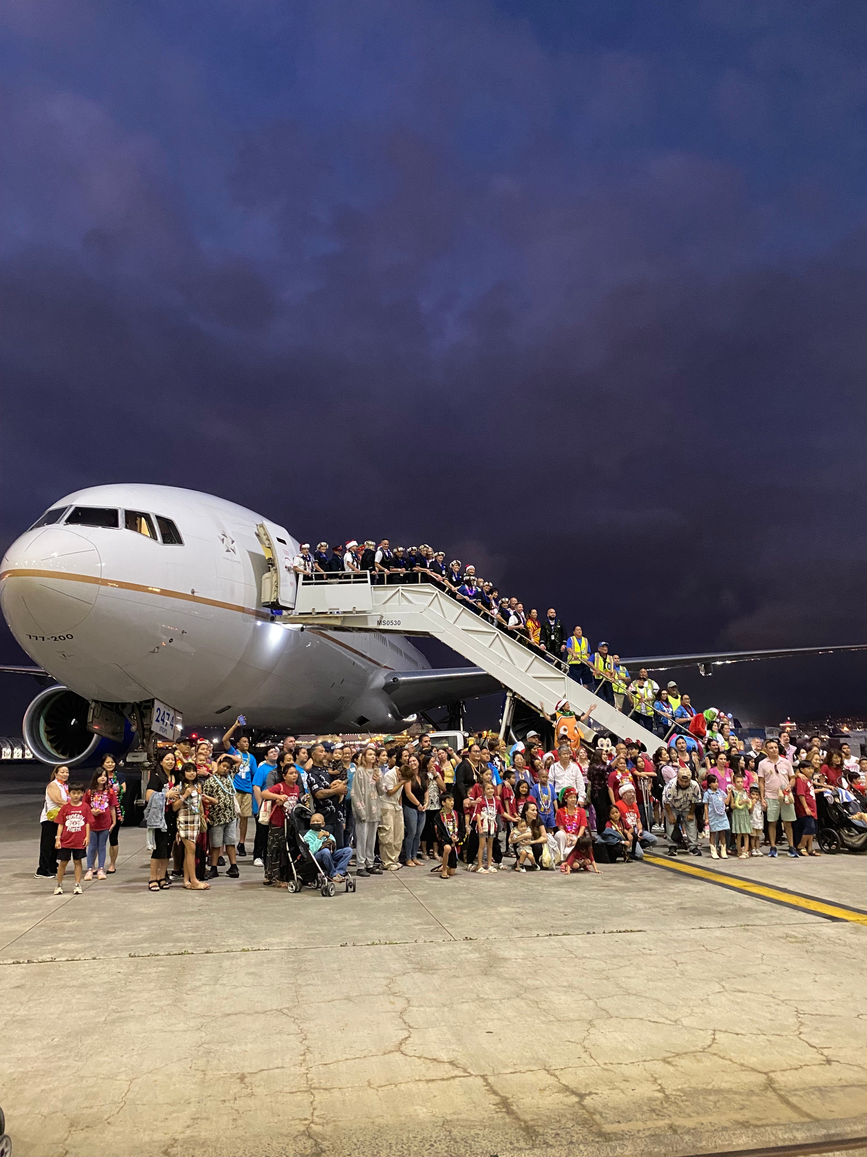 Over 125 children and their families flew to the North Pole on a Fantasy Flight.