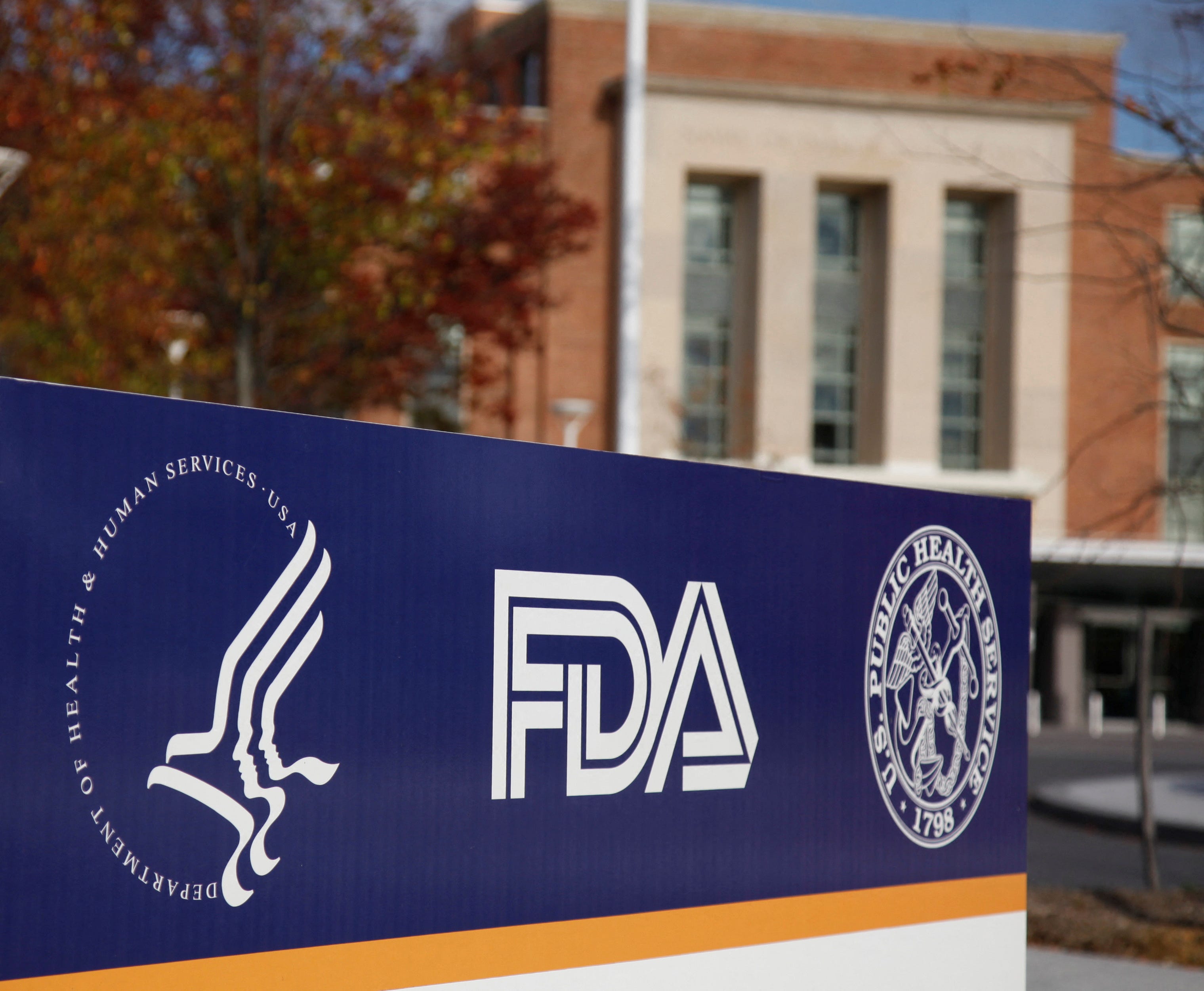 The headquarters of the U.S. Food and Drug Administration (FDA) is seen in Silver Spring, Maryland.