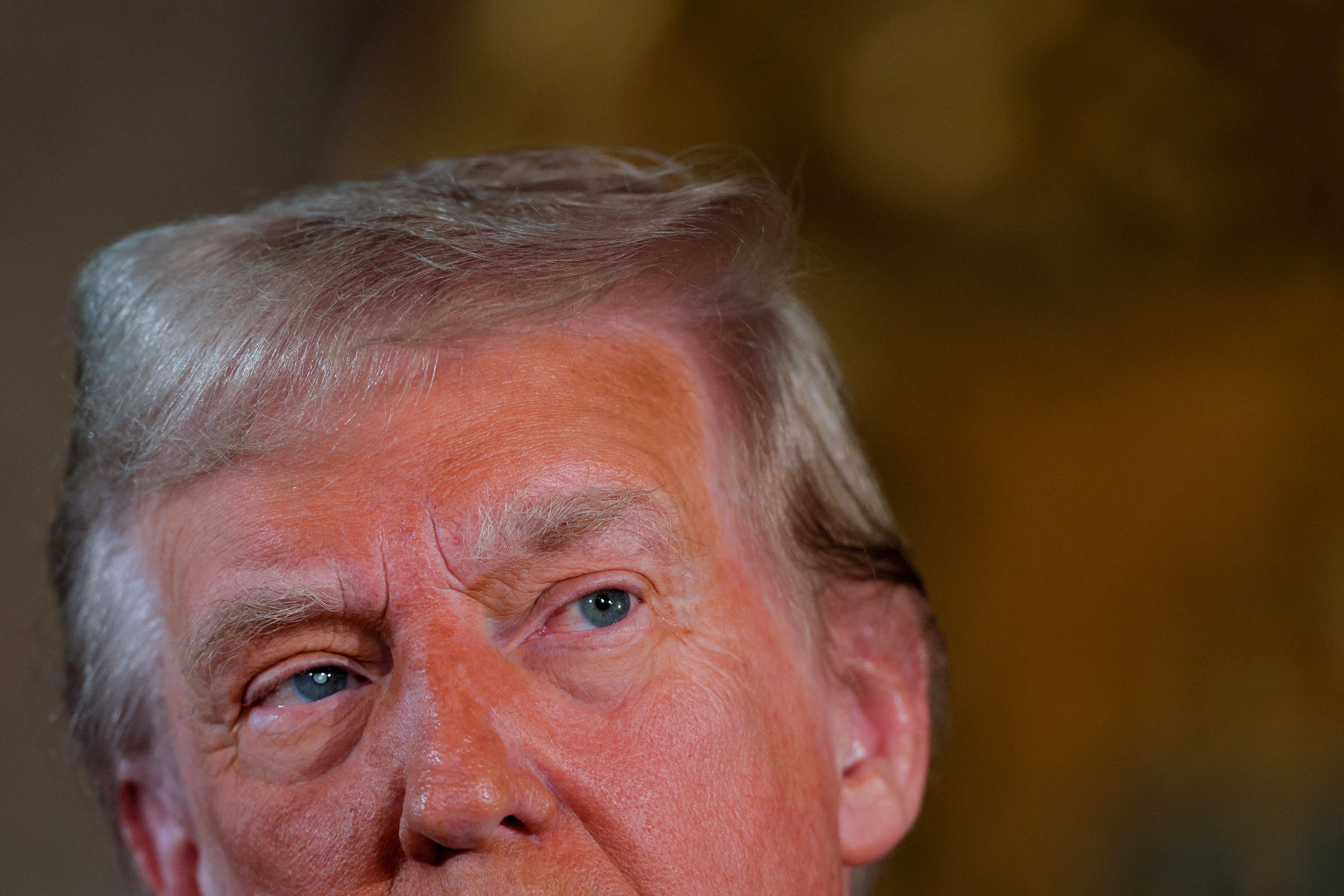 President-elect Donald Trump delivers remarks at Mar-a-Lago in Palm Beach, Florida, on December 16, 2024.