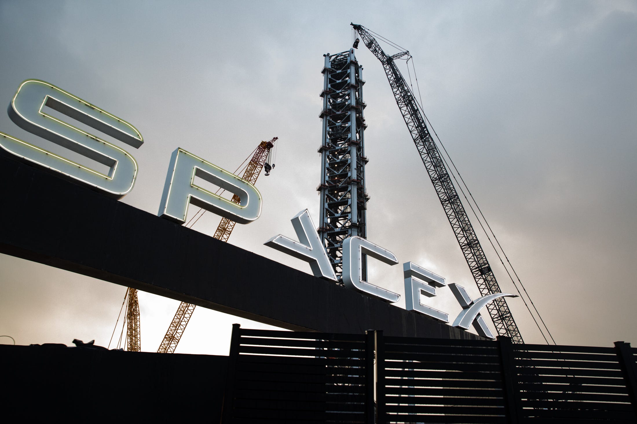 An entrance to SpaceX's rocket launch site on Tuesday, Dec. 3, 2024, in Boca Chica, Texas.