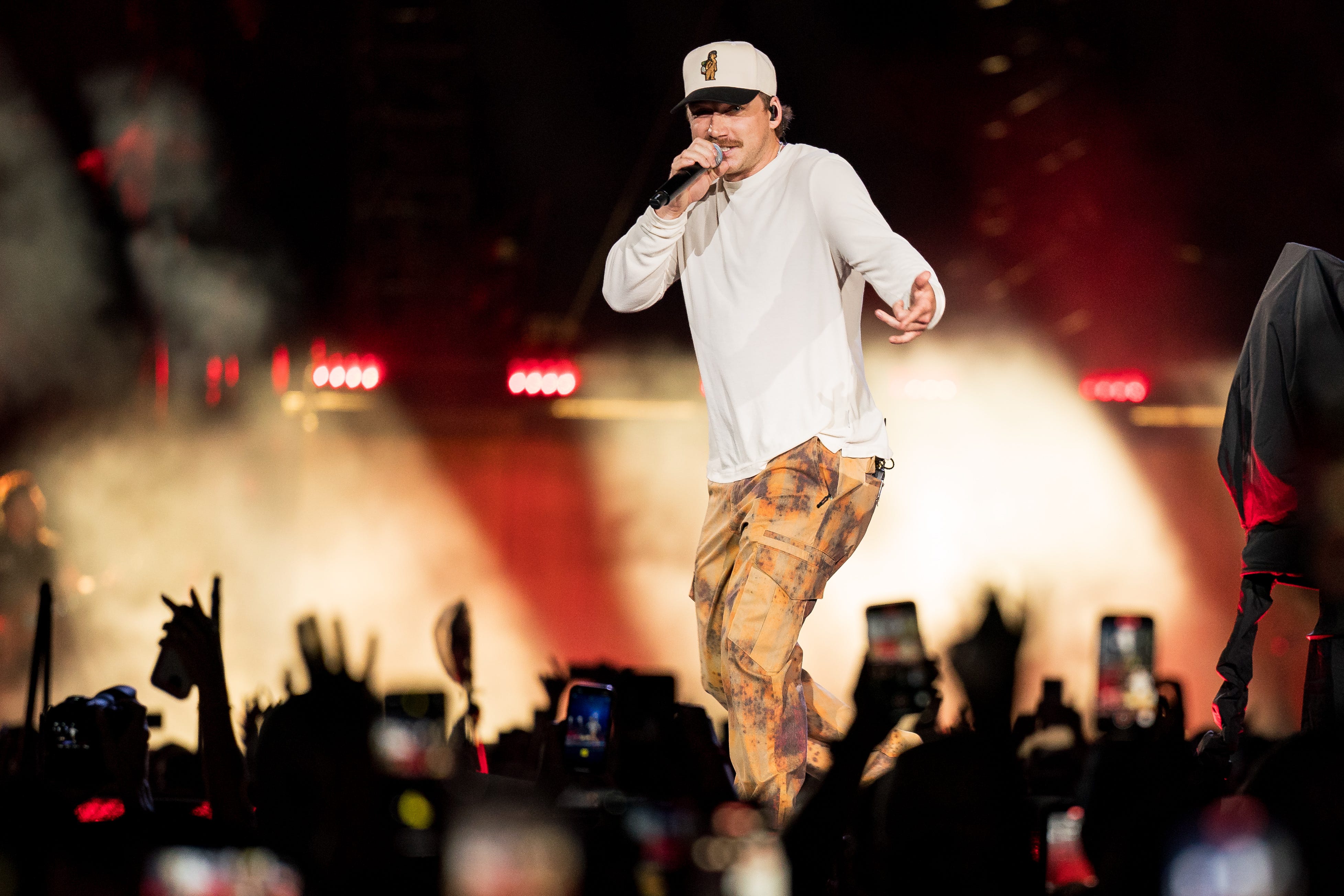 Morgan Wallen performs during his One Night at a Time Tour concert at Nissan Stadium in Nashville, Tenn., Thursday, May 2, 2024.