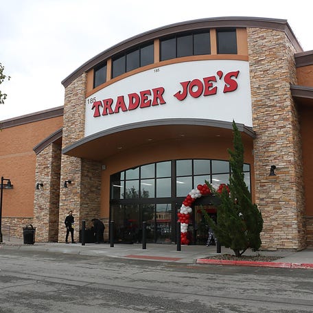 People shop at the new Trader Joes in Sparks on its grand opening day on Oct. 17, 2024.