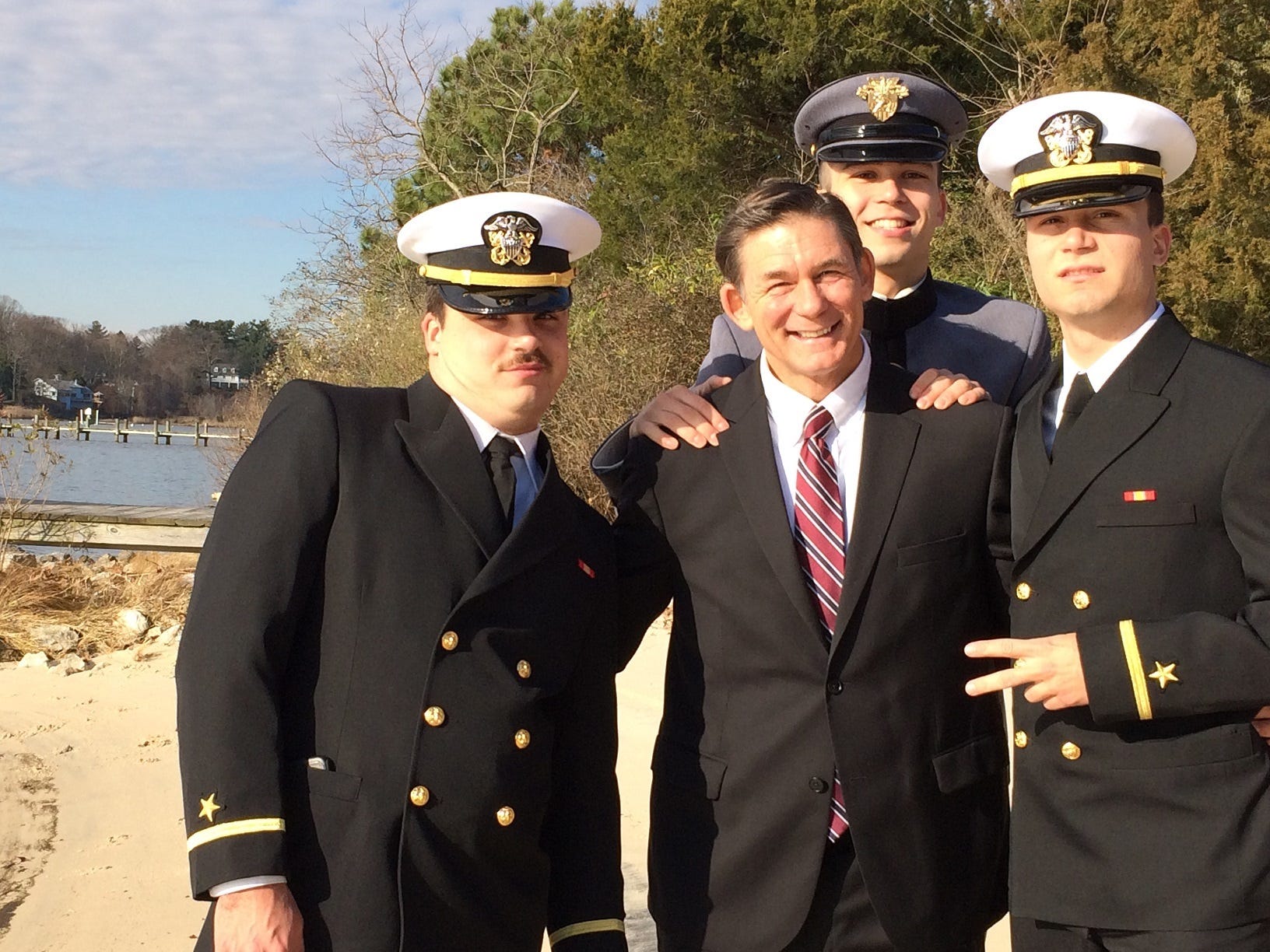 The Nelligan family: Braden, Jeff, KoiKoi and Devlin.