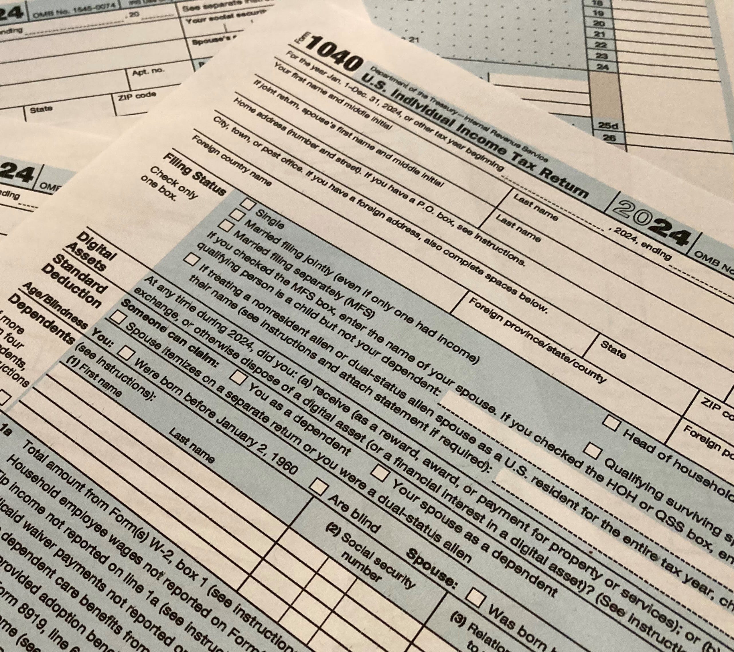 Most tax filers will face an April 15, 2025, tax deadline to file their 2024 federal income tax returns.