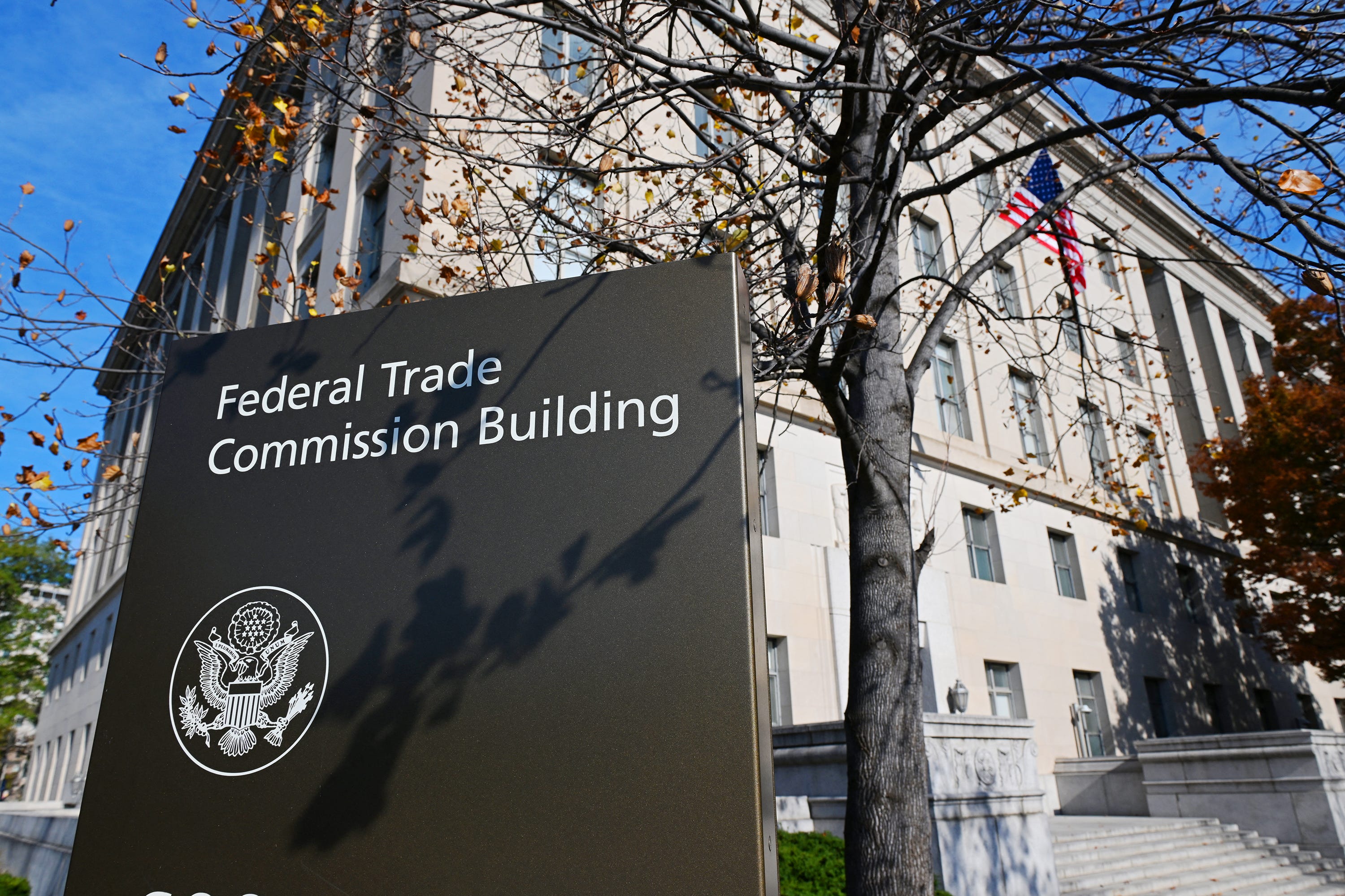 The headquarters of the US Federal Trade Commission (FTC) in Washington, DC, November 18, 2024.