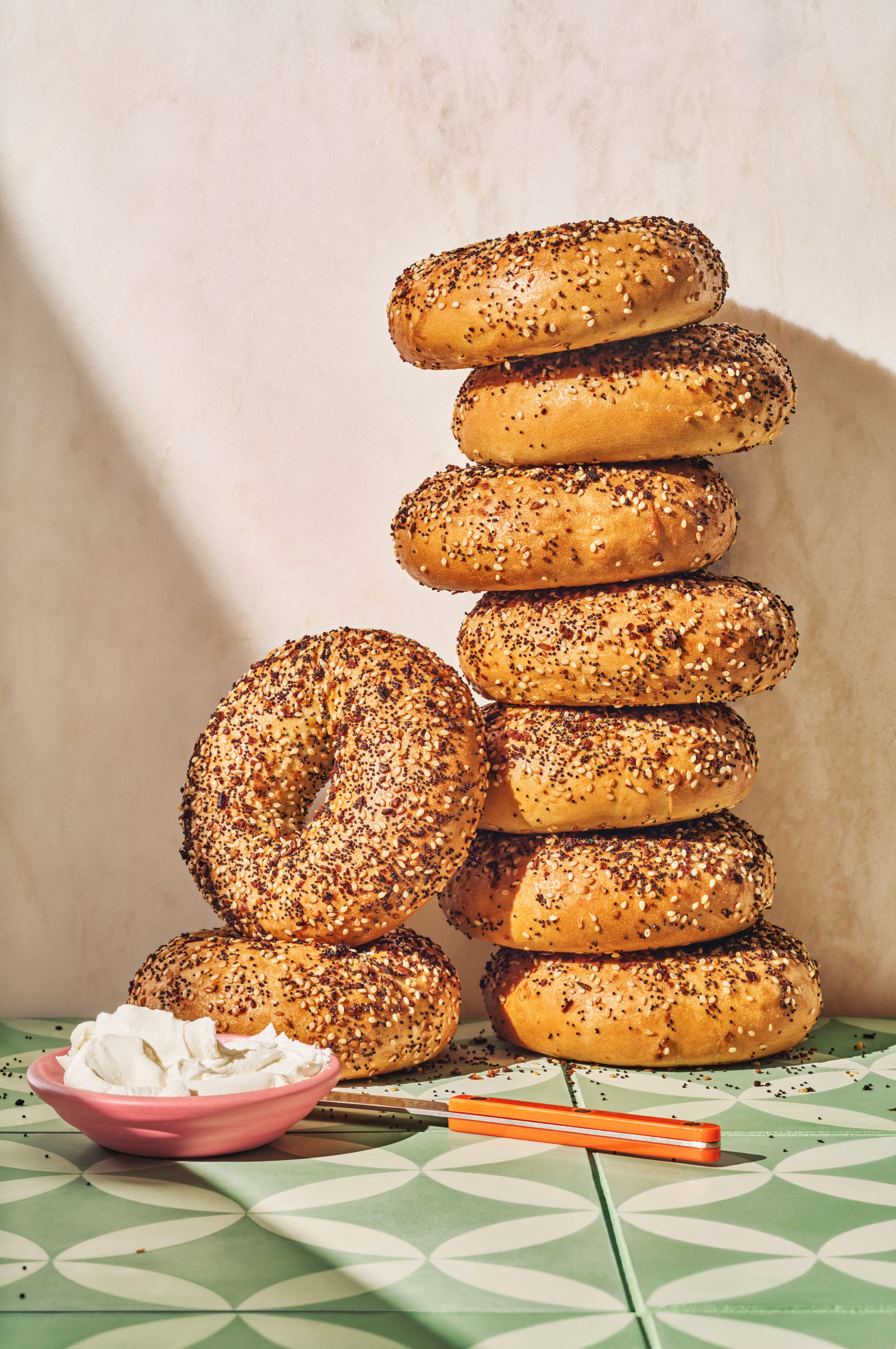 National Bagel Day is Wednesday, Jan. 15. Shown here are Panera Bread bagels.