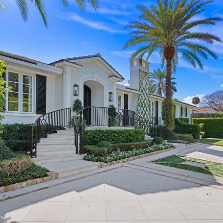A Palm Beach house near The Mar-a-Lago Club at 142 Via Palma has joined the market at $18.95 million in the security zone put in place when President-elect Donald Trump is at his private club.