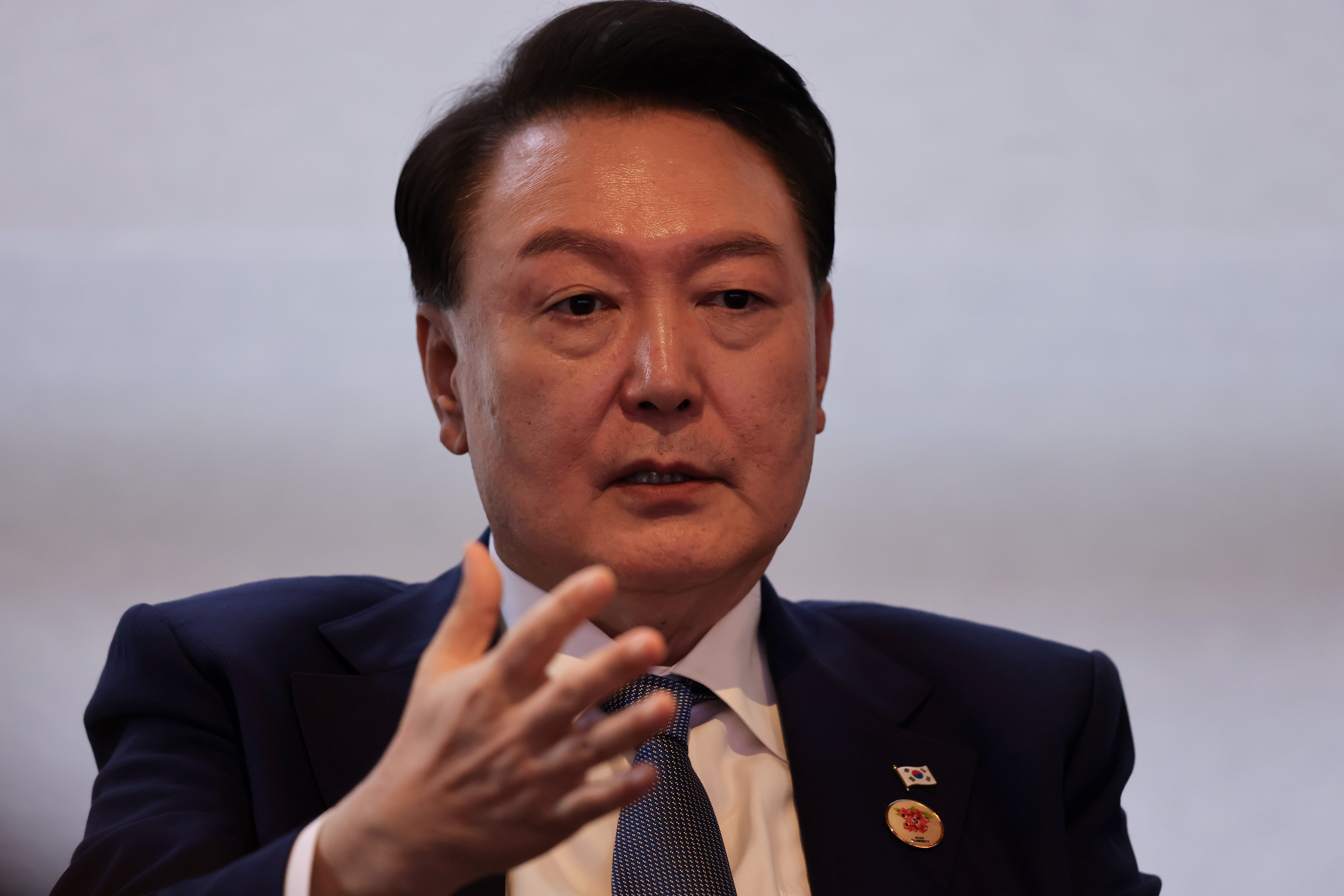 Yoon Suk Yeol is pictured at a G20 Summit Rio de Janeiro 2024 session in Rio de Janeiro, Brazil. The former president of South Korea was impeached over his short-lived attempt to impose martial law, a move that shocked the Asian nation last month.