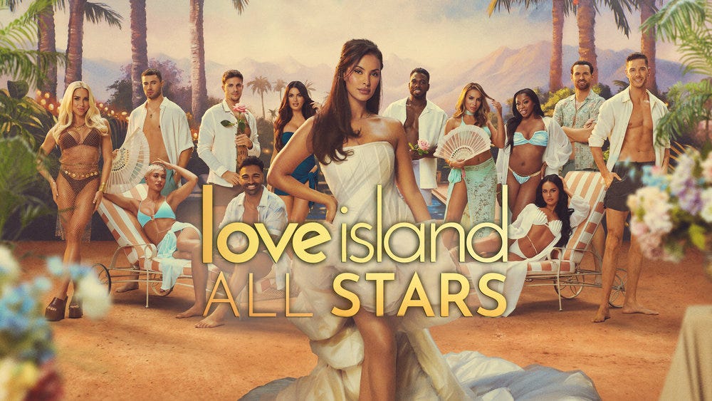 "Love Island: All Stars" Season 2 premieres on Peacock on Jan. 15, 2025 hosted by Maya Jama.