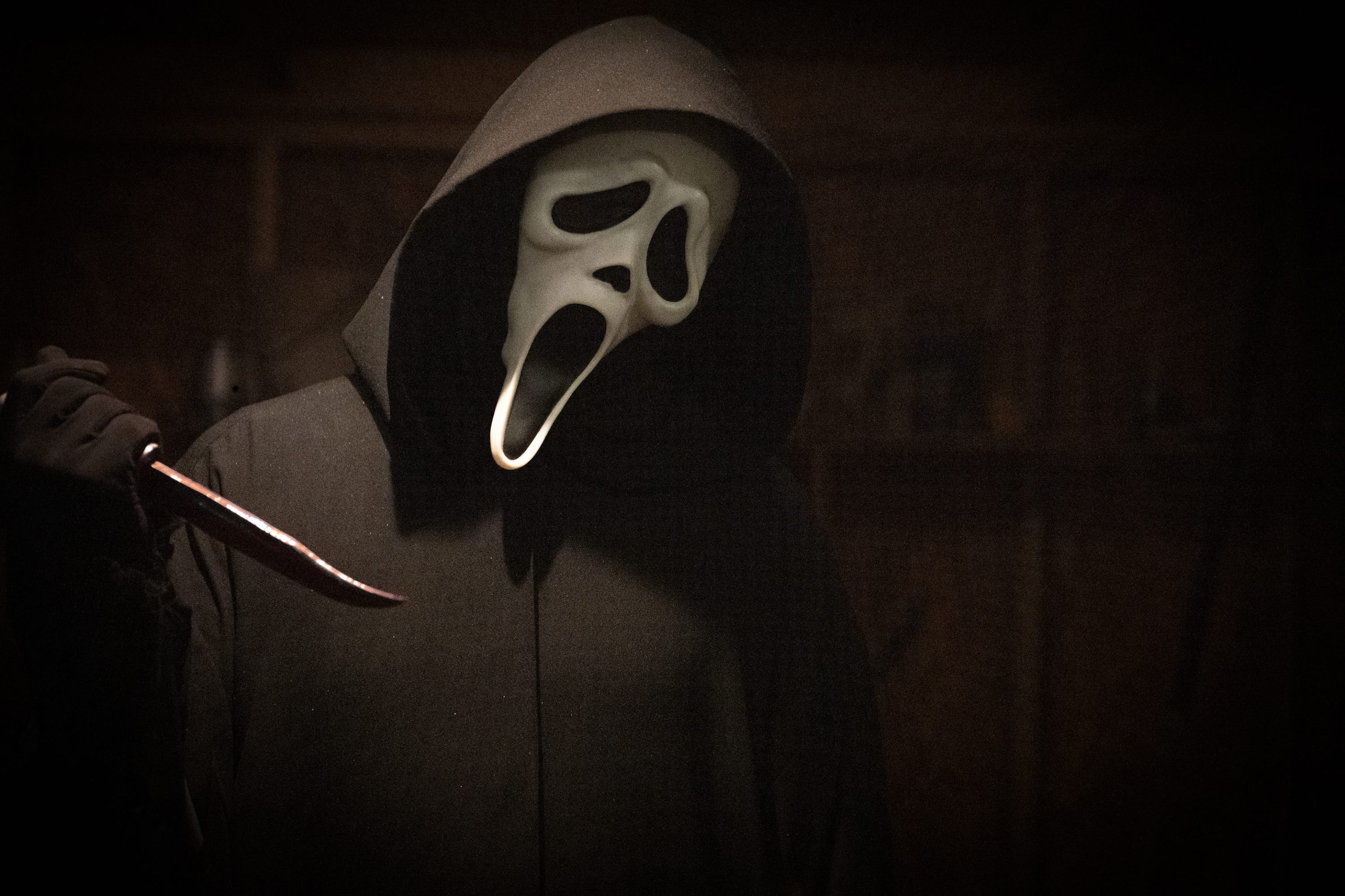 The Ghostface killer in "Scream."