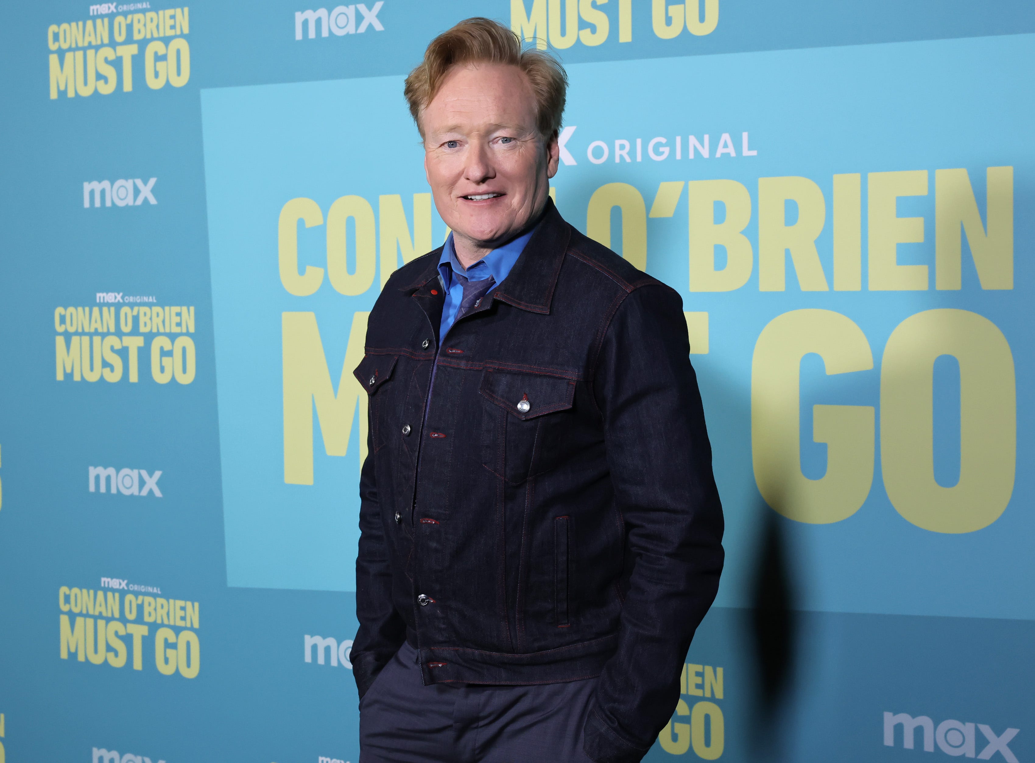 Conan O'Brien arrives at the Los Angeles Premiere of Max Original Travel Series "Conan O'Brien Must Go" at Avalon Hollywood & Bardot on April 16, 2024 in Los Angeles.