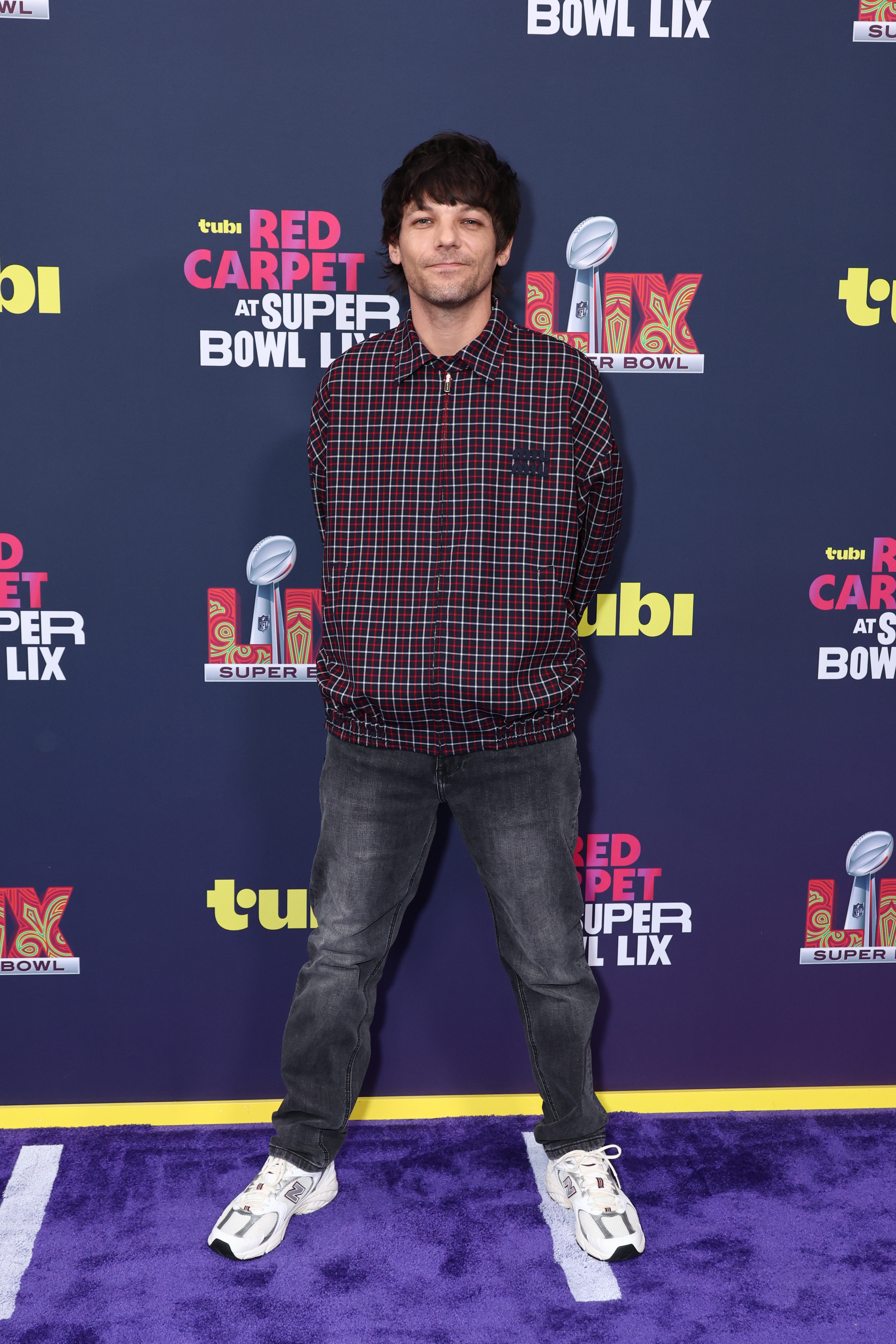 Louis Tomlinson attends the Tubi Red Carpet during the Super Bowl LIX: Kansas City Chiefs v. Philadelphia Eagles at Caesars Superdome on Feb. 9, 2025, in New Orleans, Louisiana.