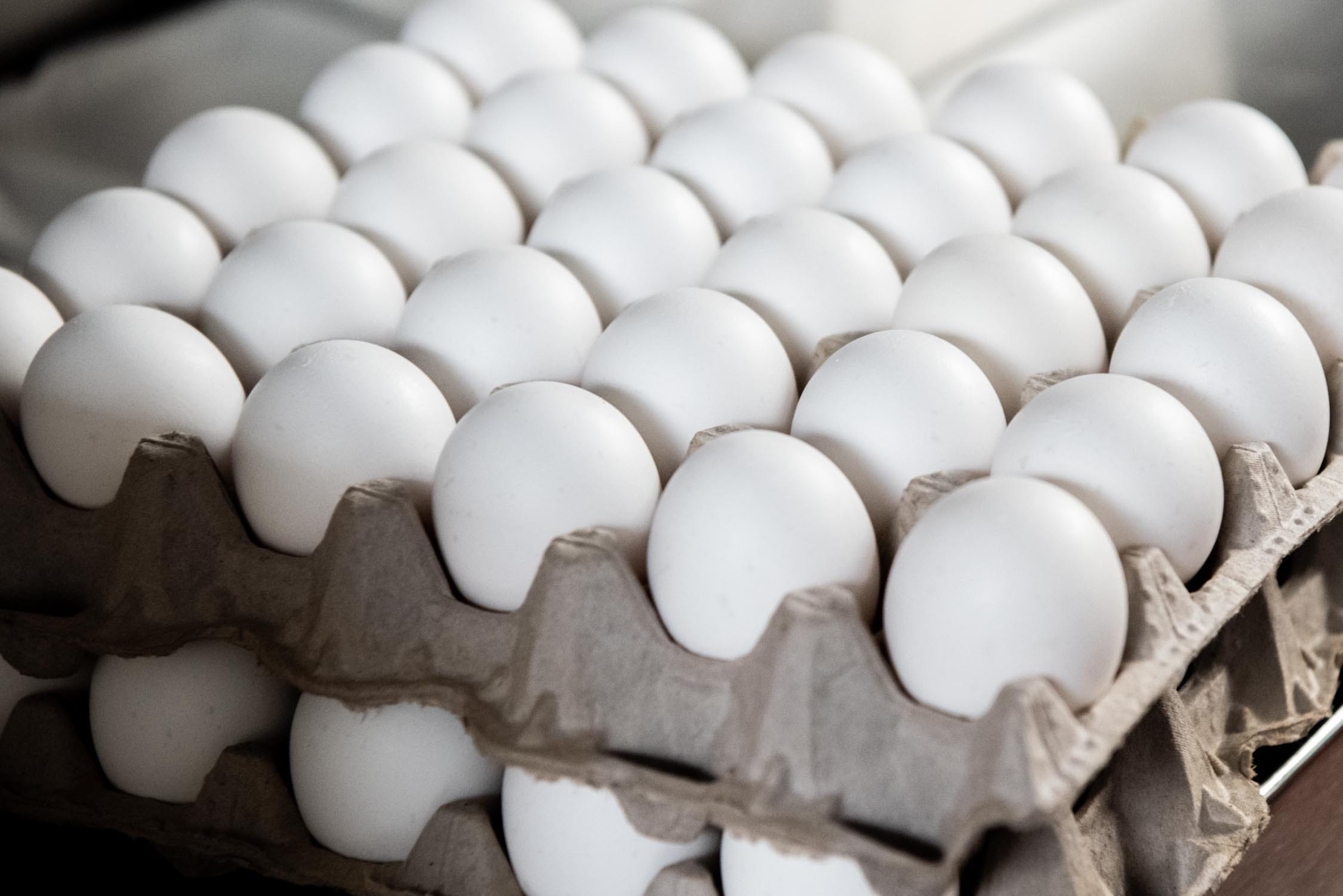 Cartons of eggs are ready for use at Aunt Judy's Family Restaurant in Doylestown Borough on Thursday, Jan. 19, 2023.