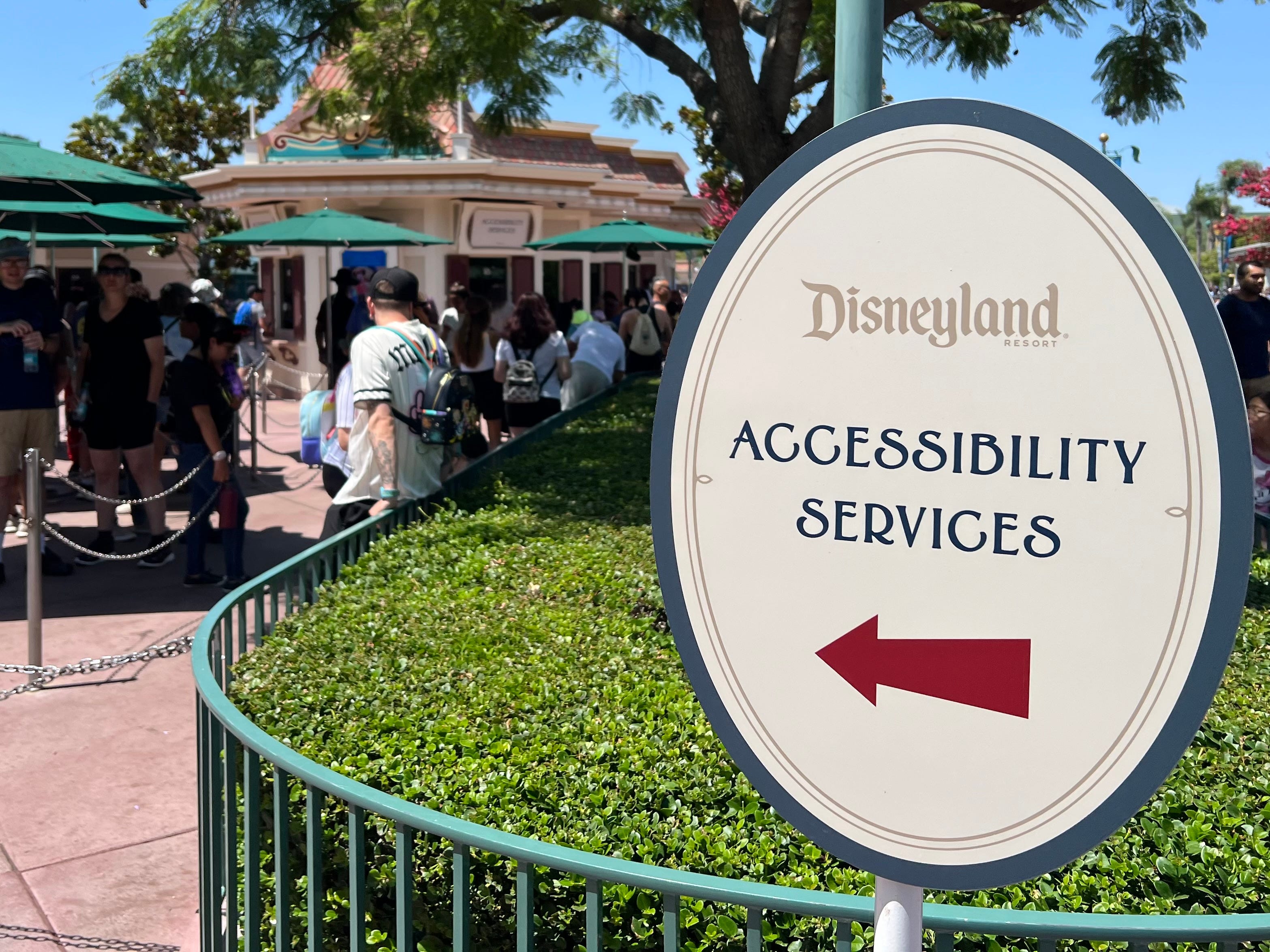 Disneyland guests can register for its Disability Access Service and learn about other accommodations online or in-person outside the parks.