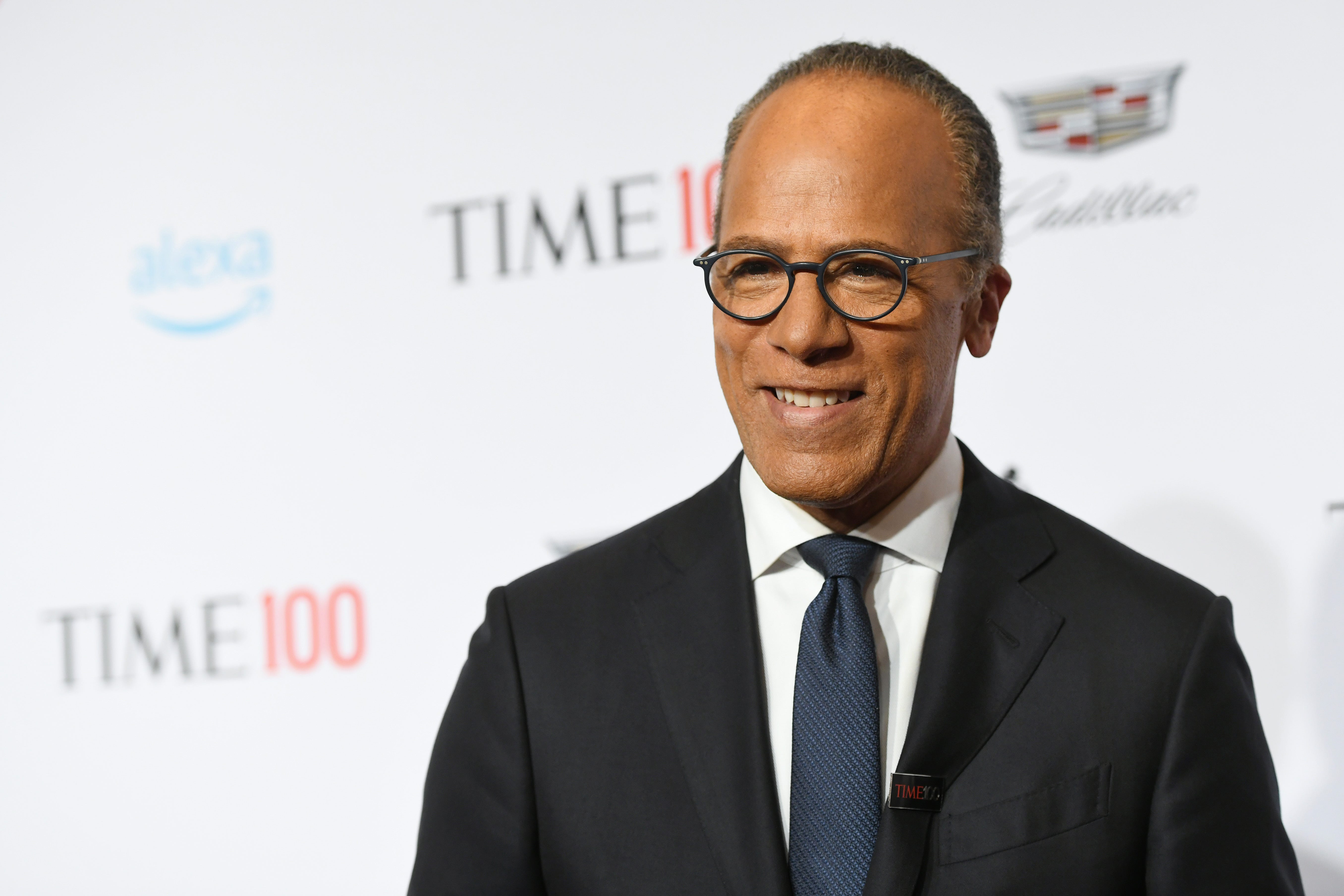 Lester Holt attends the Time 100 Gala 2019 Lobby Arrivals at Jazz at Lincoln Center on April 23, 2019, in New York City.