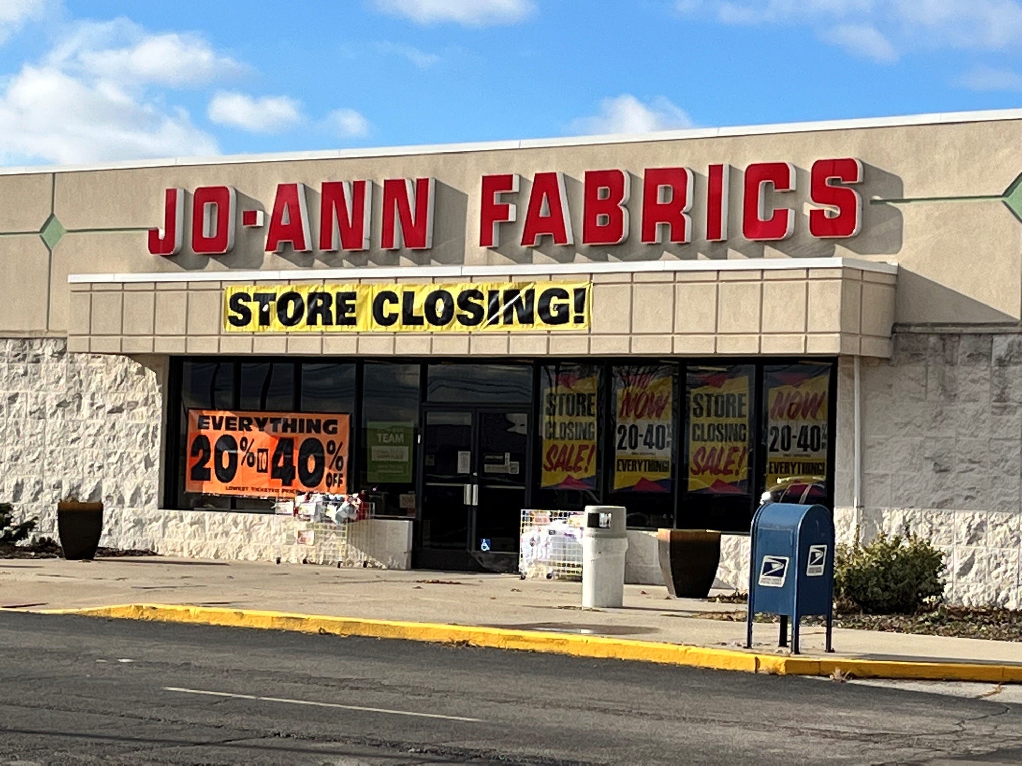 The JoAnn Fabrics and Craft store at the Marion Centre mall closed in Jan. 2023. JoAnn has announced it will close all of its stores after the retailer was auctioned to a new owner.