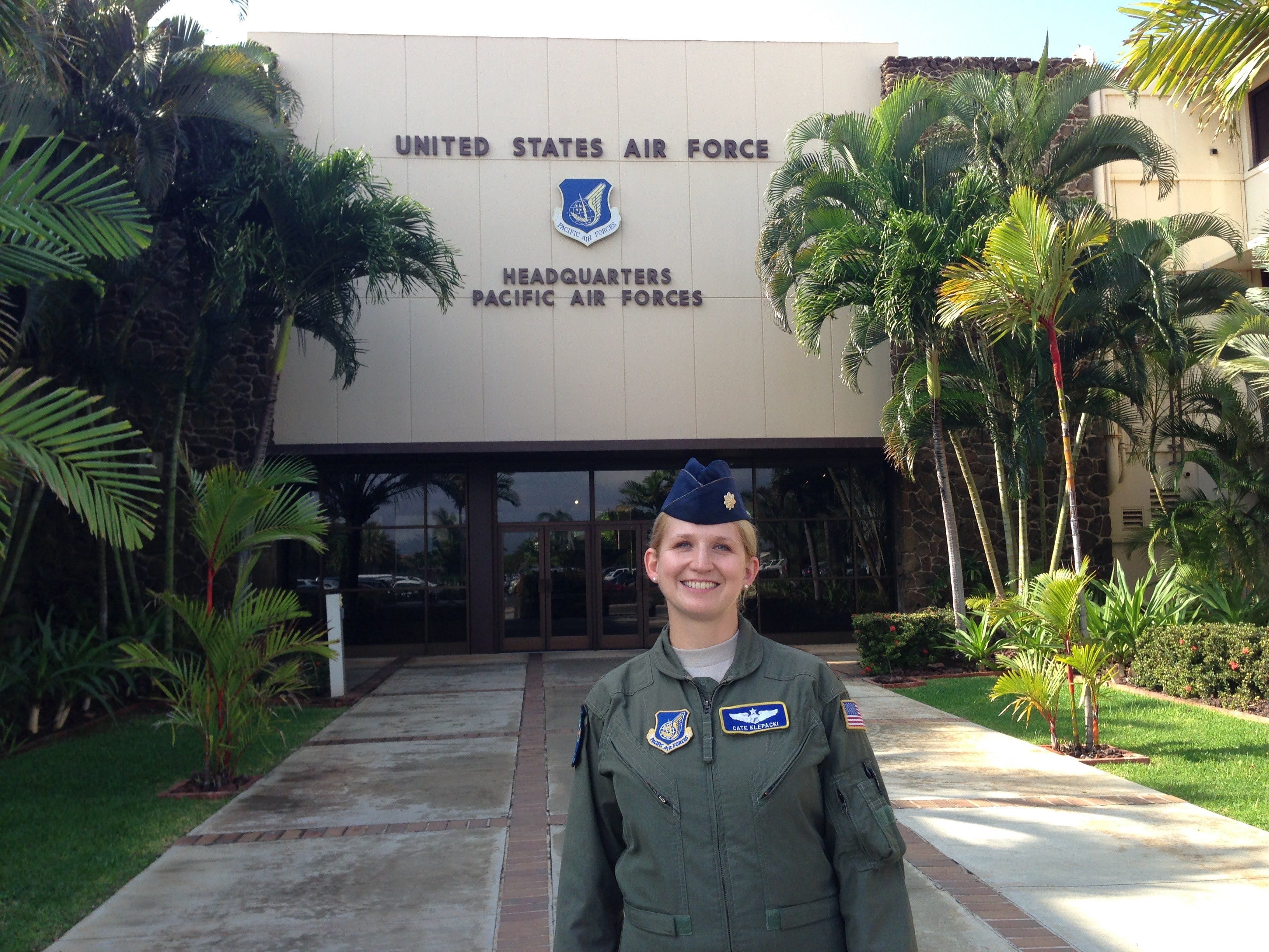 Cate Klepacki served 13 years in the Air Force.