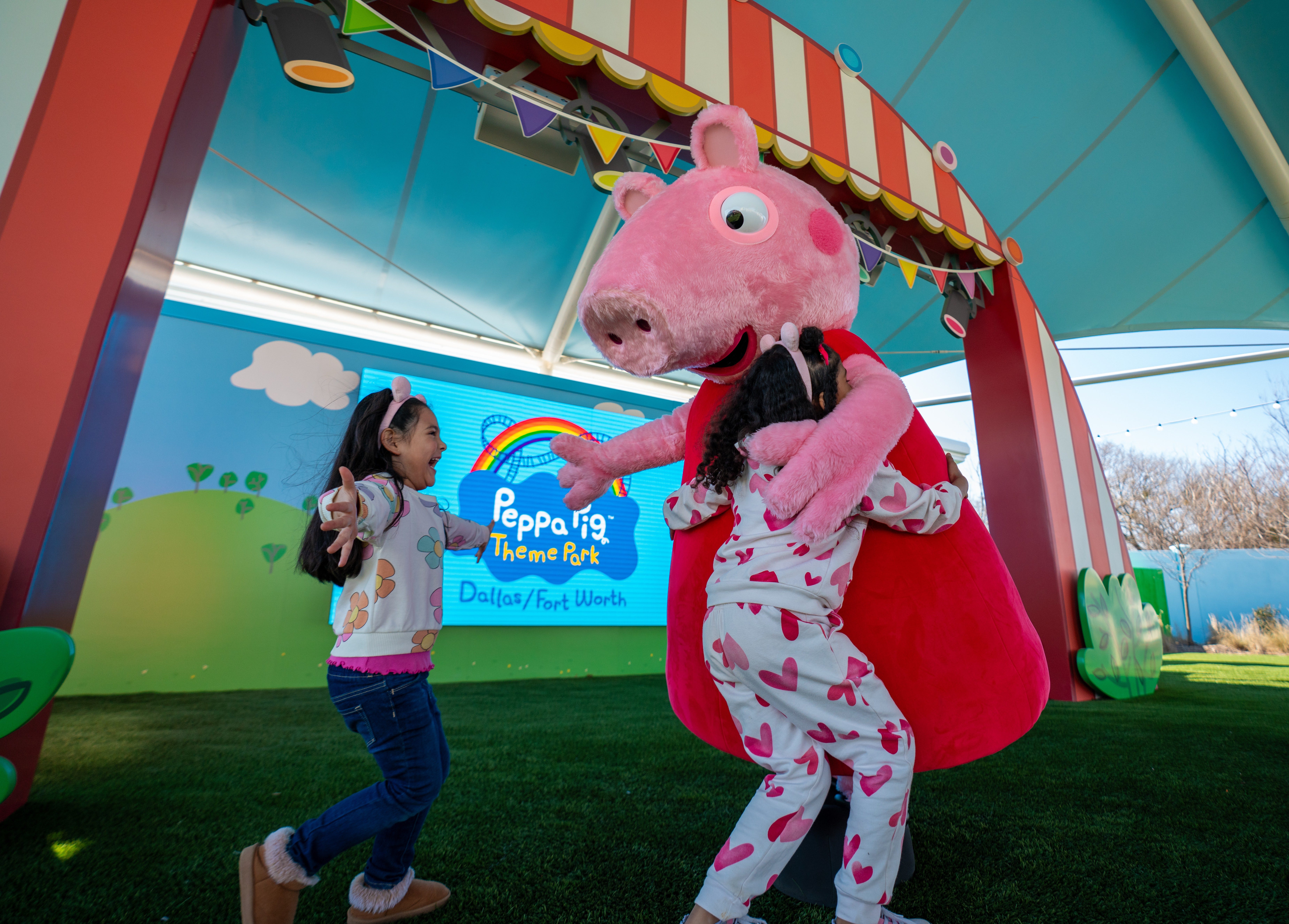 Guests can meet Peppa Pig in person at her new theme park in Texas.