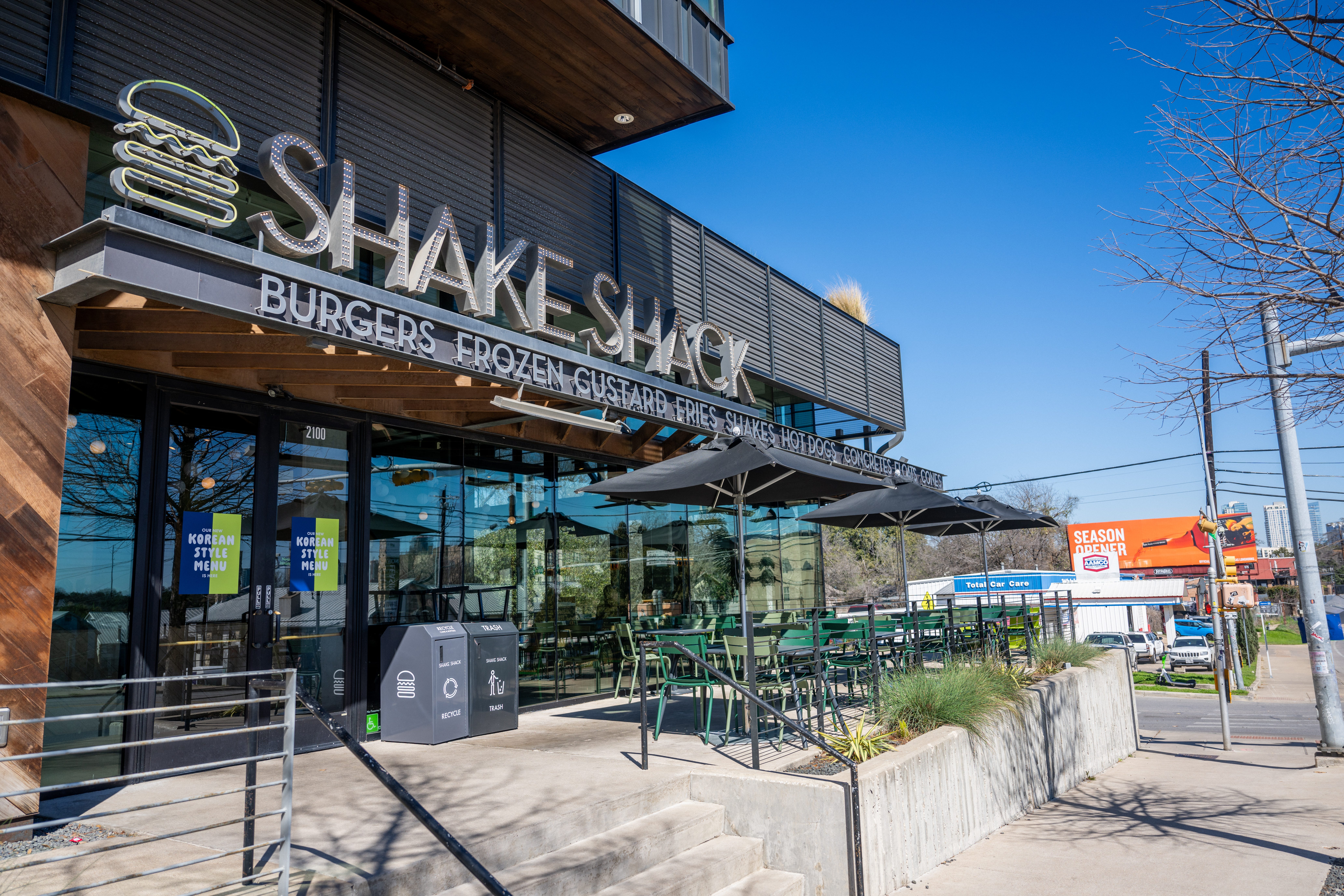 A Shake Shack restaurant seen on Feb. 19, 2024, in Austin, Texas.