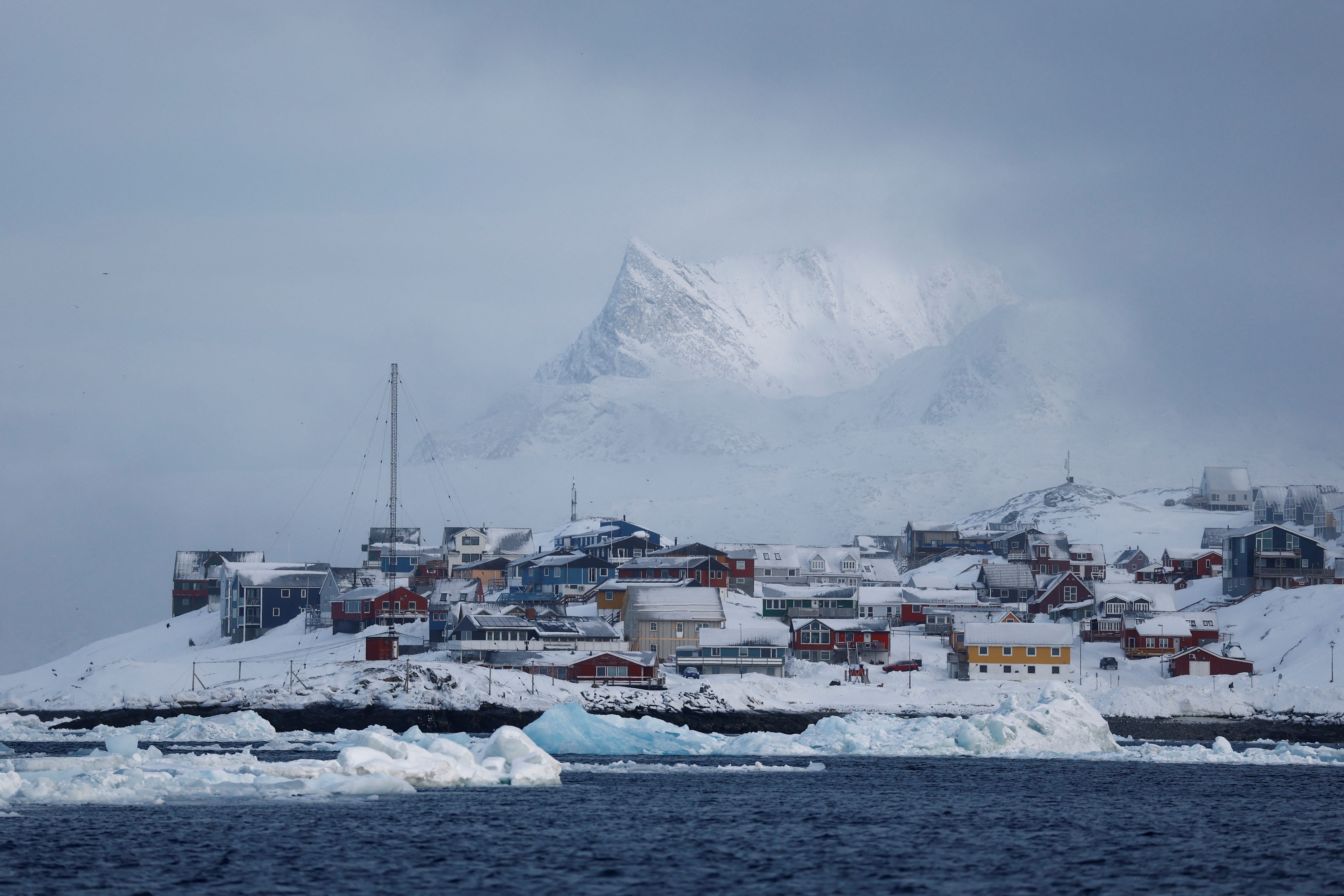 Aerial view of Greenland