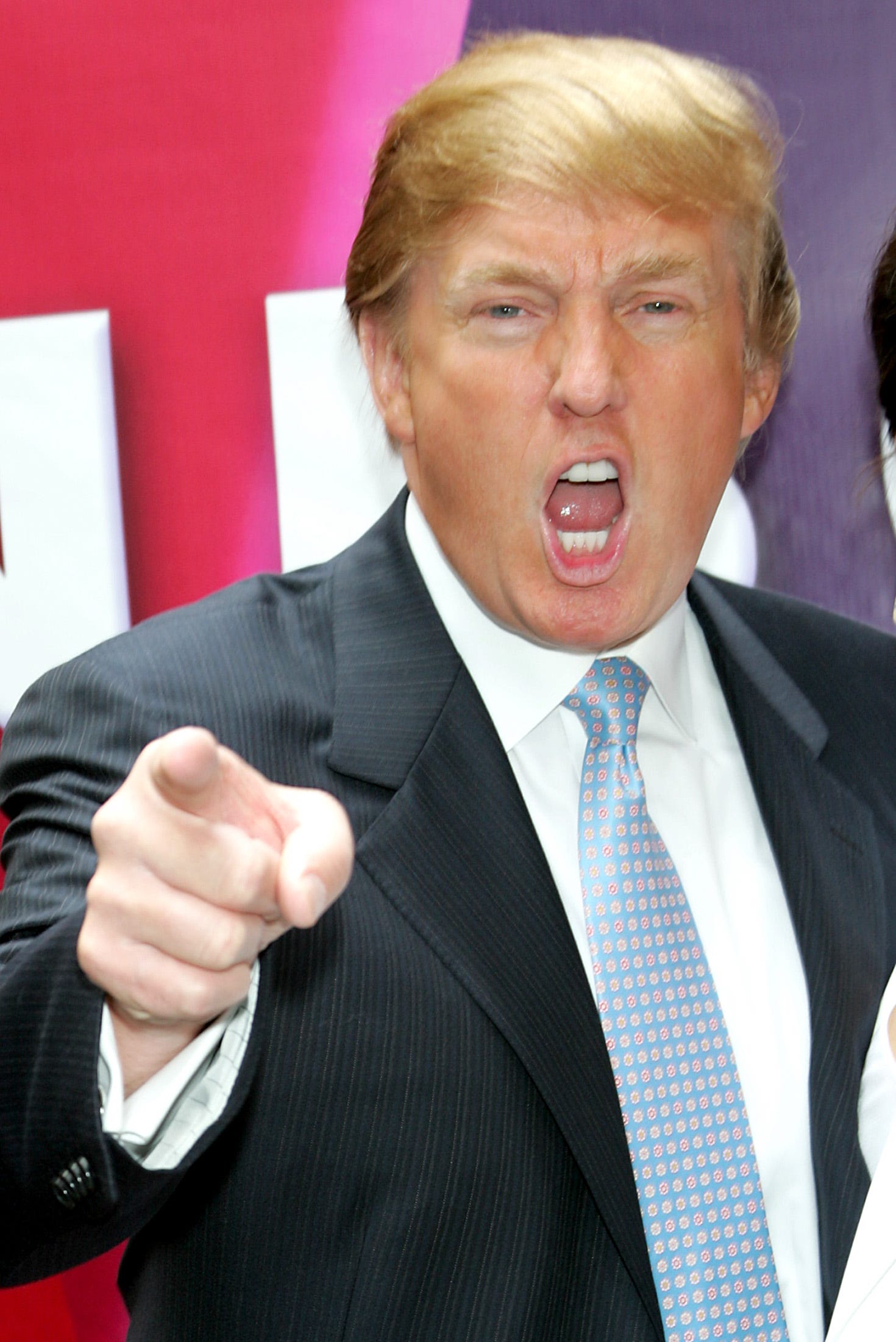 Donald Trump, executive producer of "The Apprentice," arrives for the NBC presentation of its fall season to advertisers, at Radio City Music Hall in New York, May 17, 2004.
