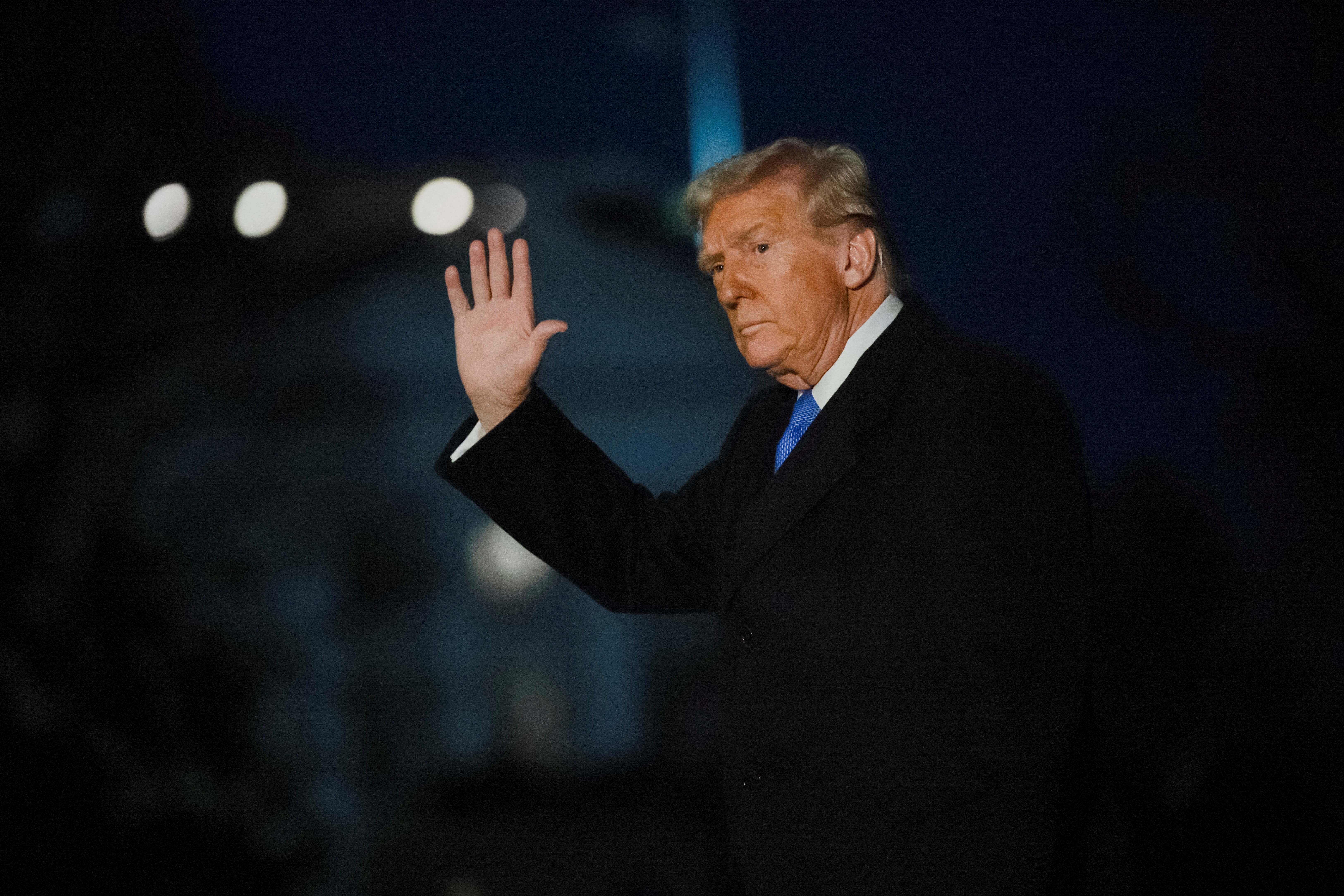 U.S. President Donald Trump arrives on the South Lawn of the White House in Washington, D.C., on March 9, 2025.
