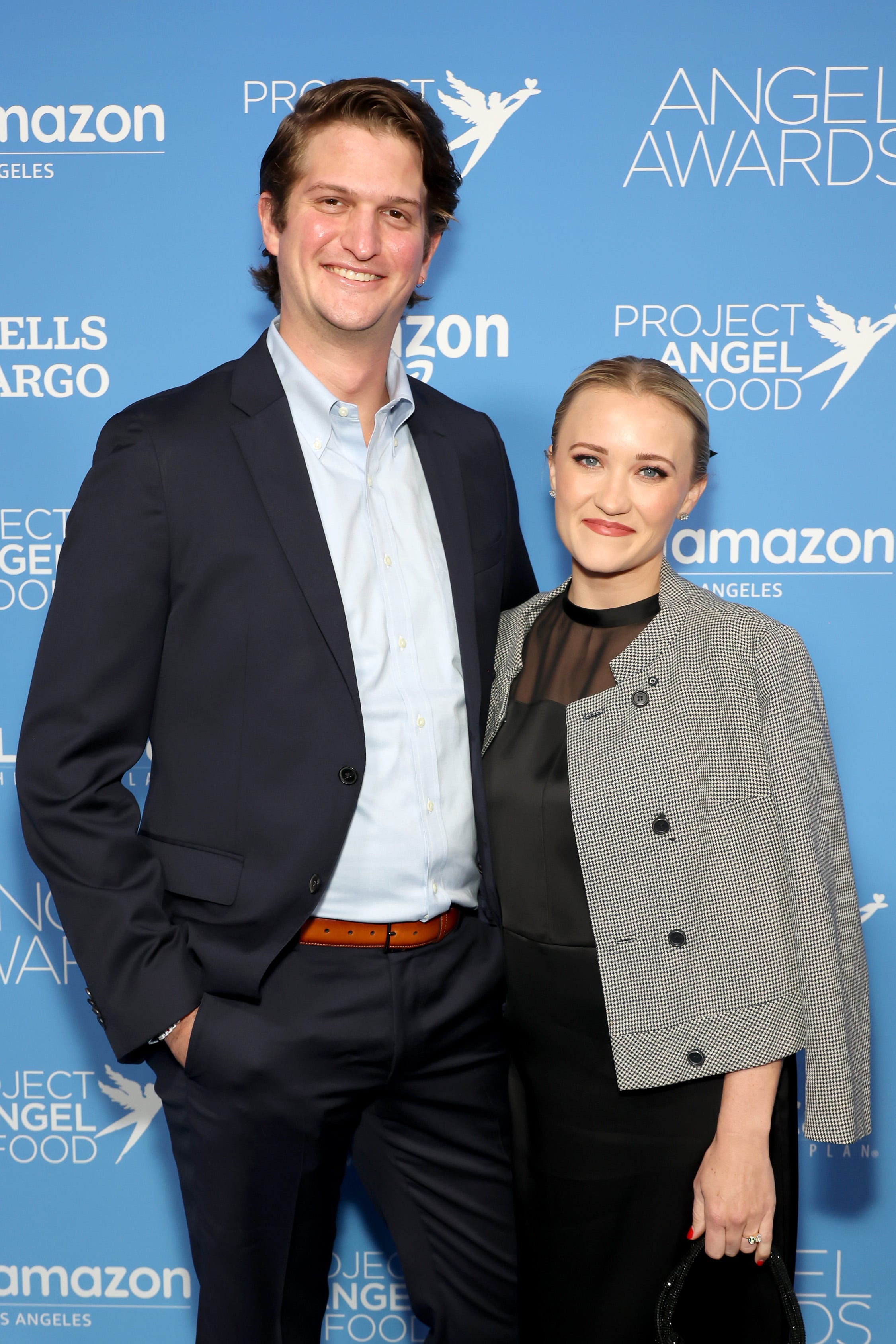 Jack Anthony, left, and Emily Osment attend the Project Angel Food Angel Awards Gala on Sept. 28, 2024 in Los Angeles.