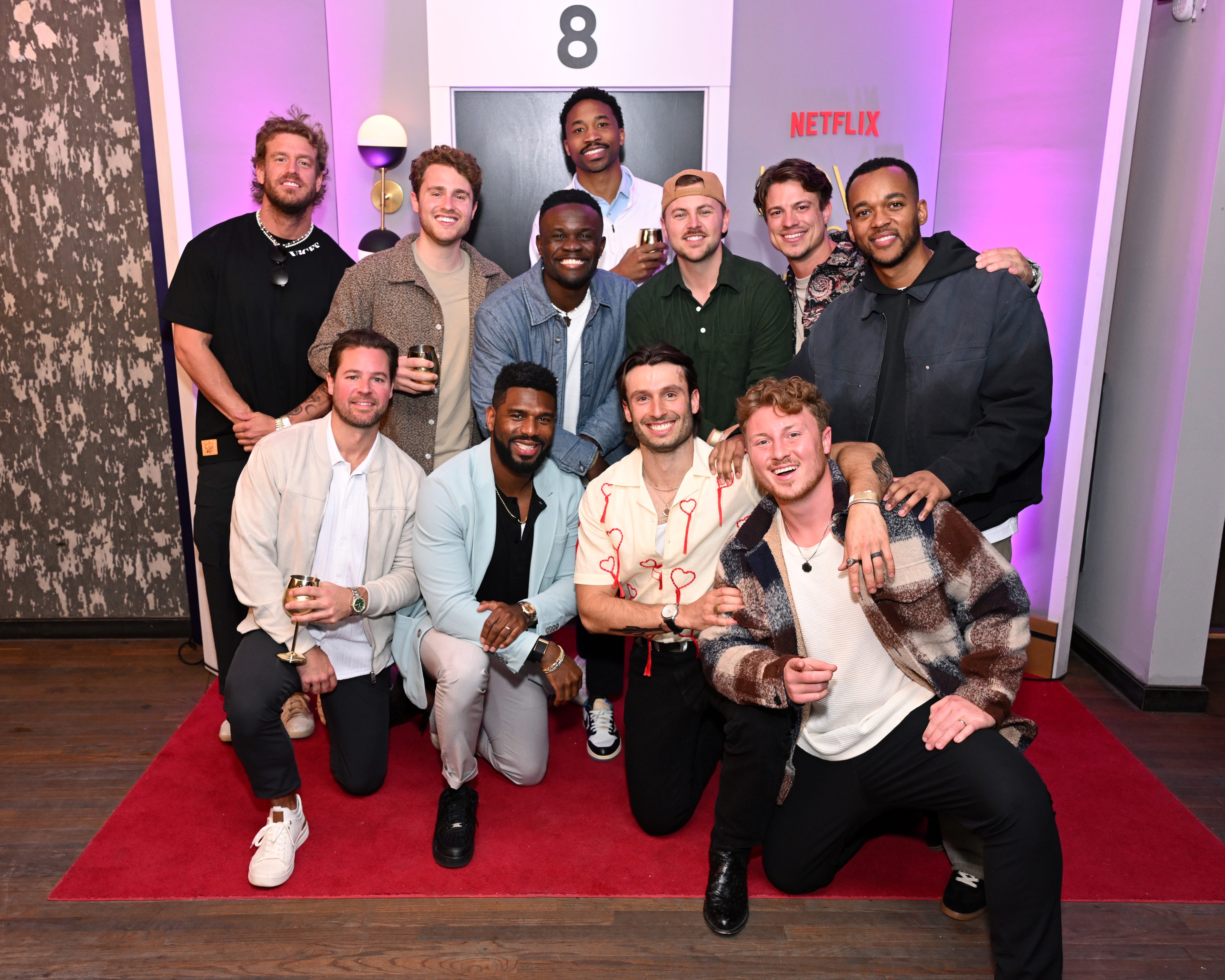 Current and former male "Love is Blind" castmembers attend Love Is Blind @ SXSW on March 9, 2025, in Austin, Texas.