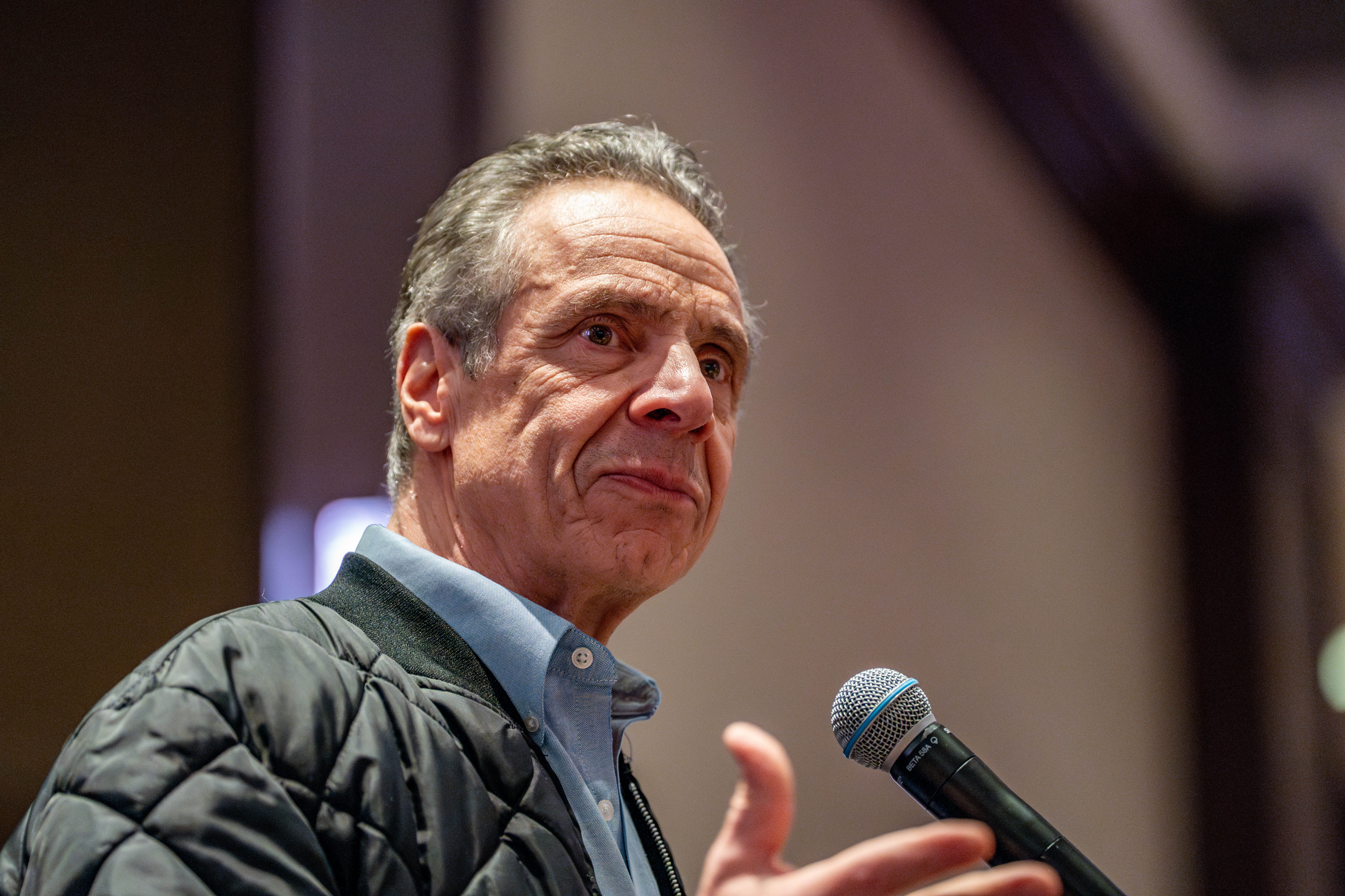 Former New York Gov. Andrew Cuomo campaigns to be New York City mayor on March 10, 2025. Cuomo resigned as governor in 2021 due to a series of sexual harassment allegations that he denies.